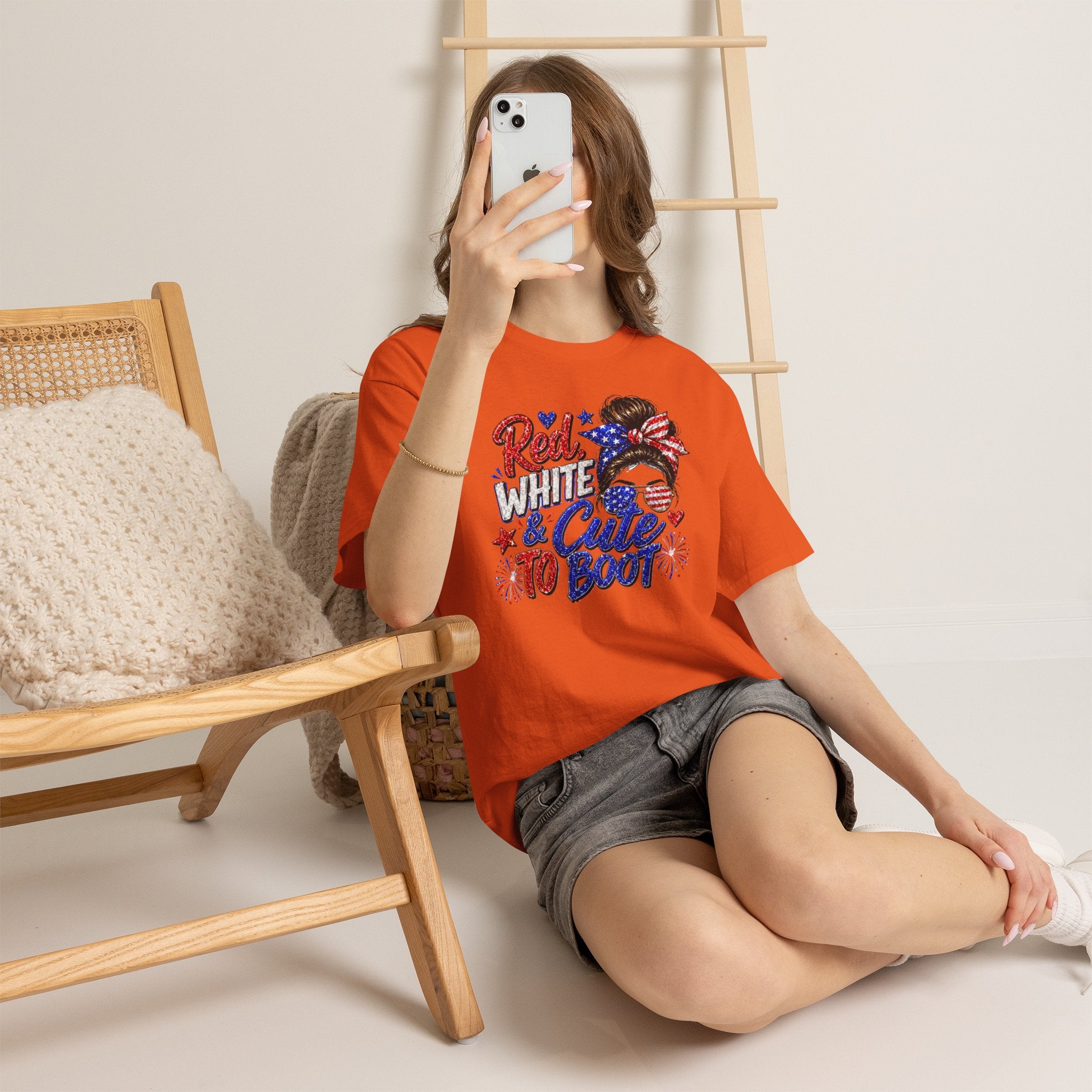 Patriotic 'Red White & Cute To Boot' Tee