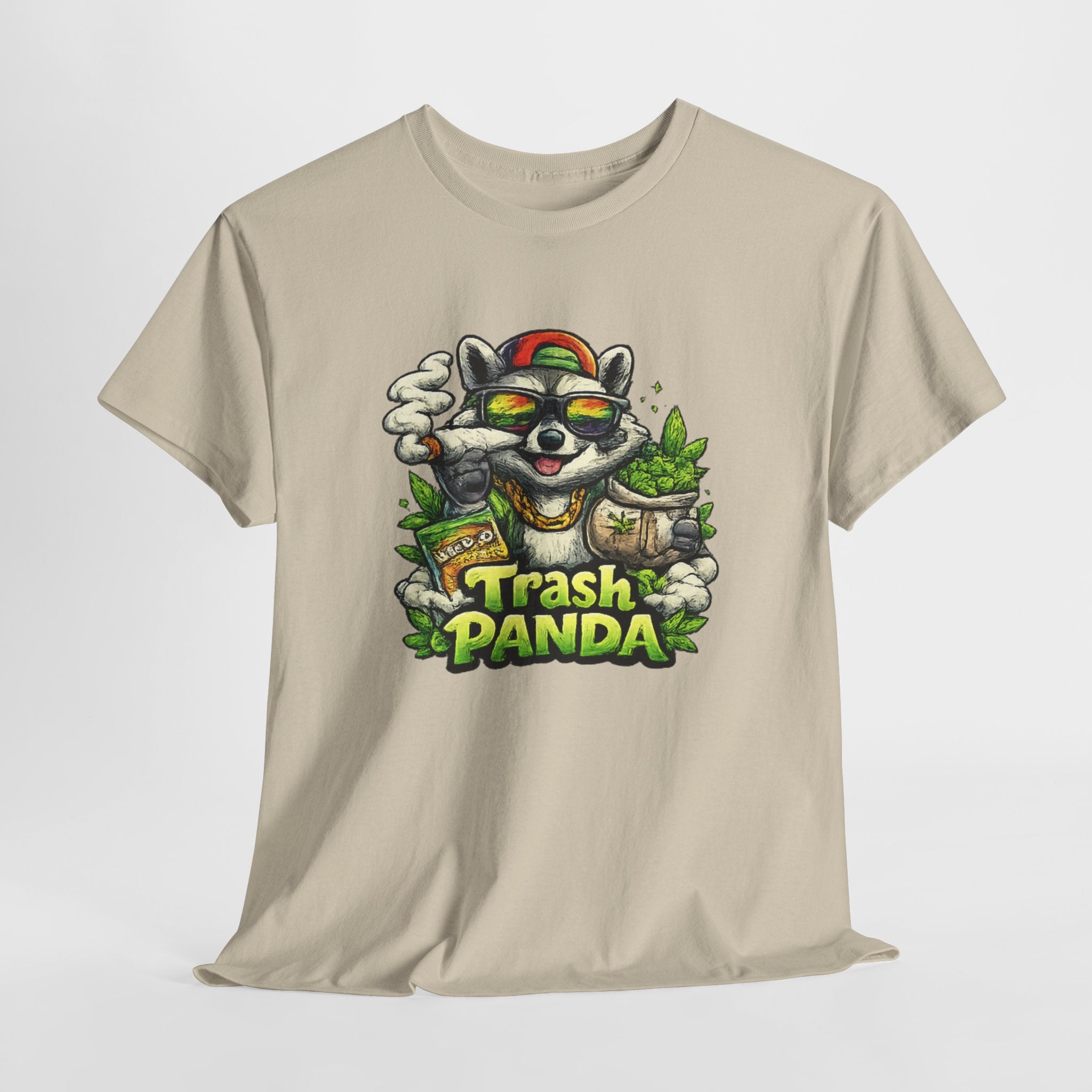 Trash Panda Graphic Tee — Funny Raccoon Streetwear Shirt