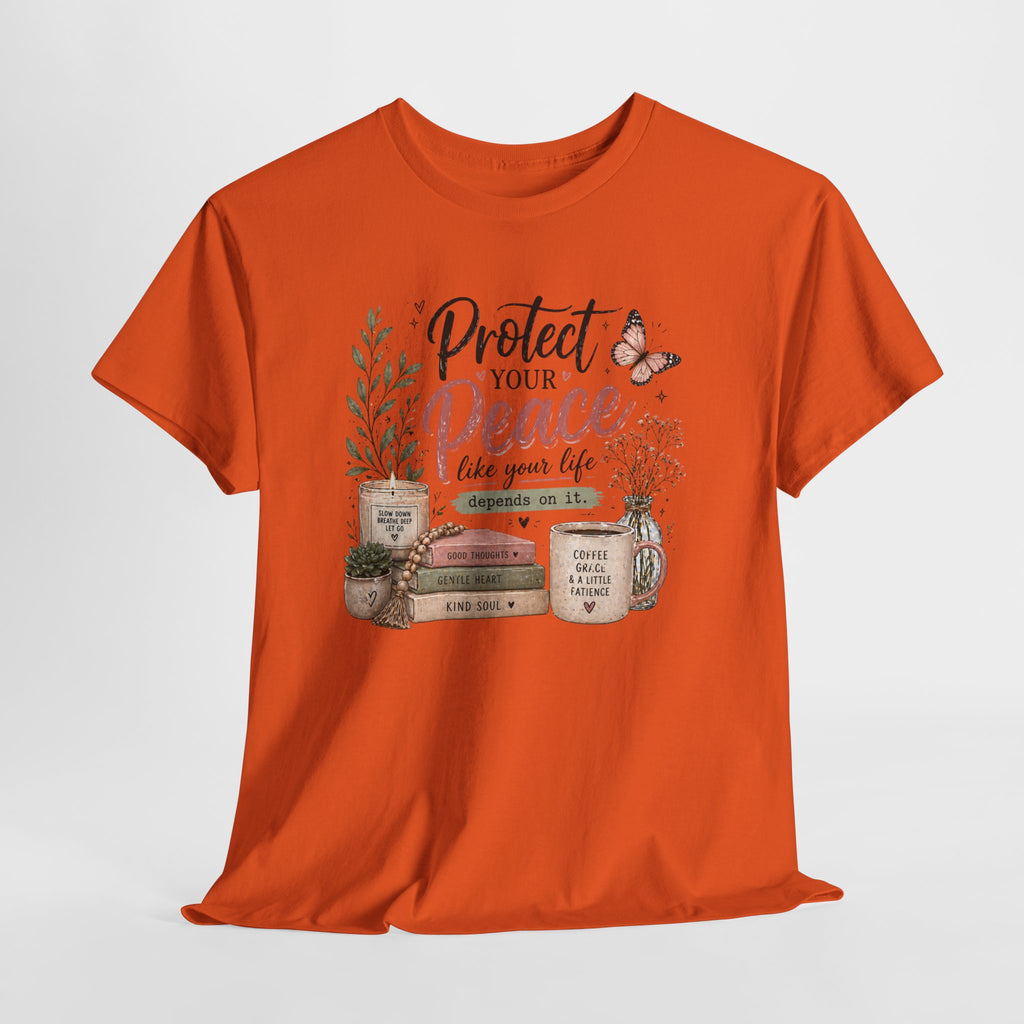 Protect Your Peace Tee — Inspirational Floral Graphic T-Shirt