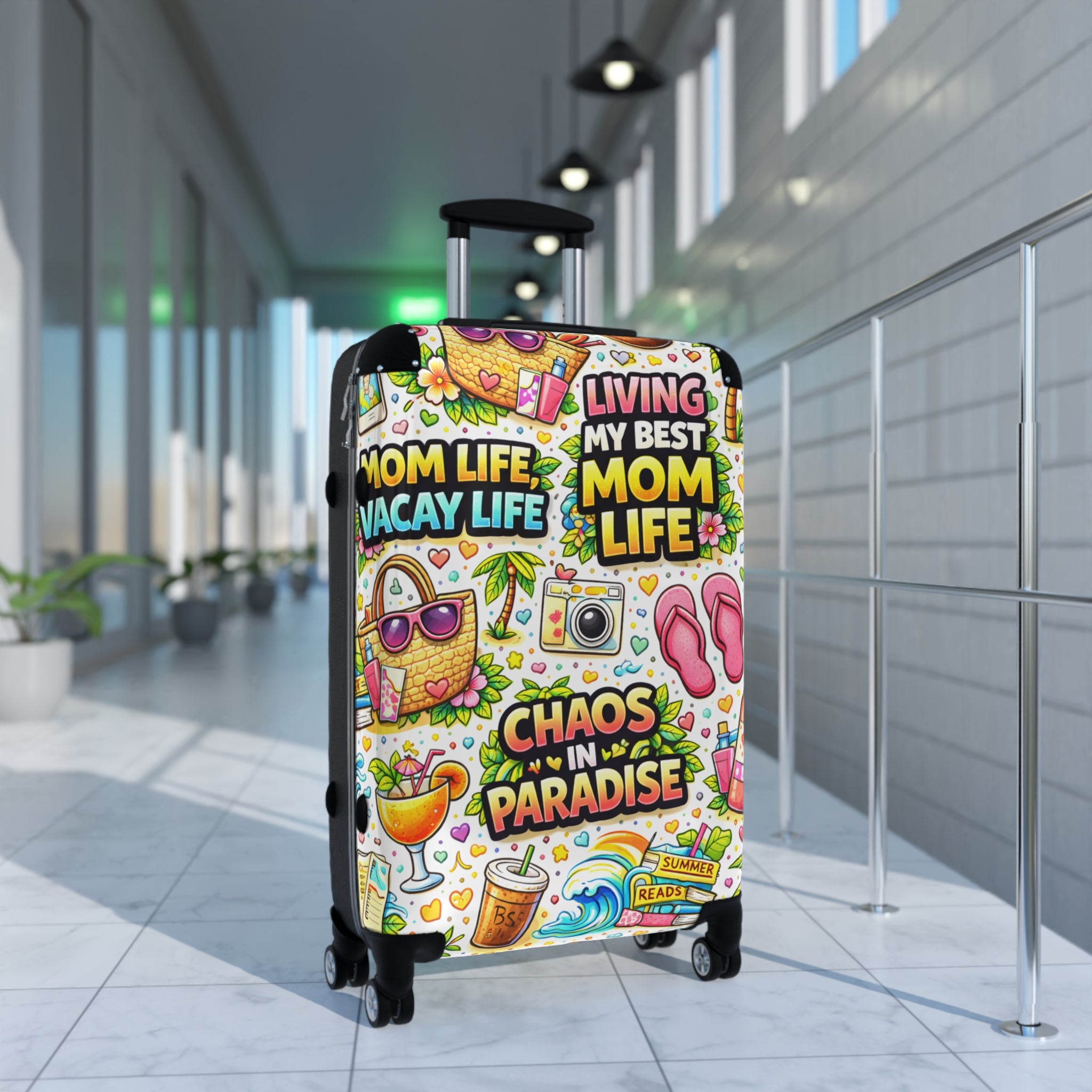 Suitcase – "Living My Best Mom Life: Chaos in Paradise" Carry-On