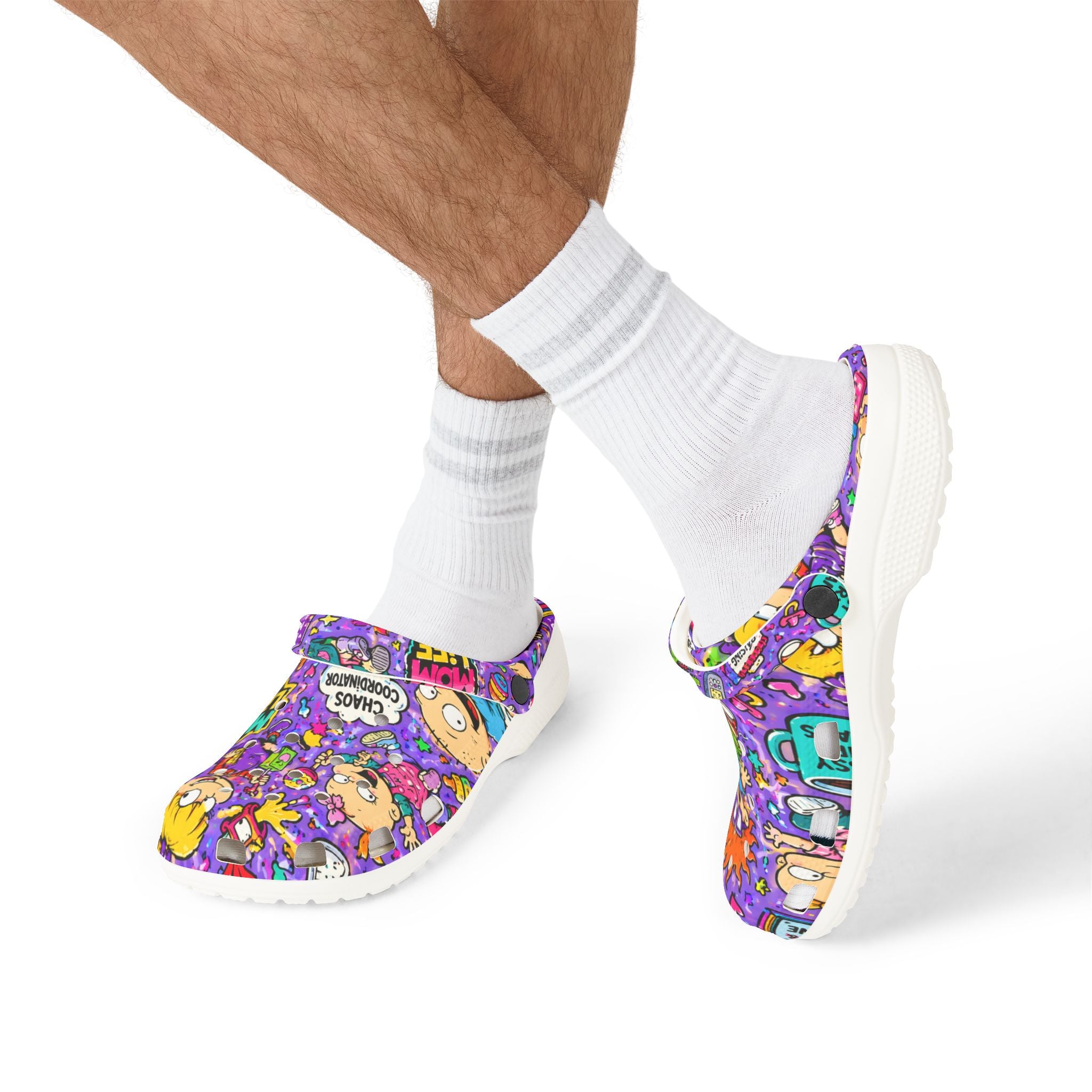 Cartoon Chaos EVA Clogs – Colorful Kids' Slip-On Foam Shoes