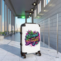 Stoned and Boujee Carry-On Suitcase – Colorful Cannabis Travel Luggage