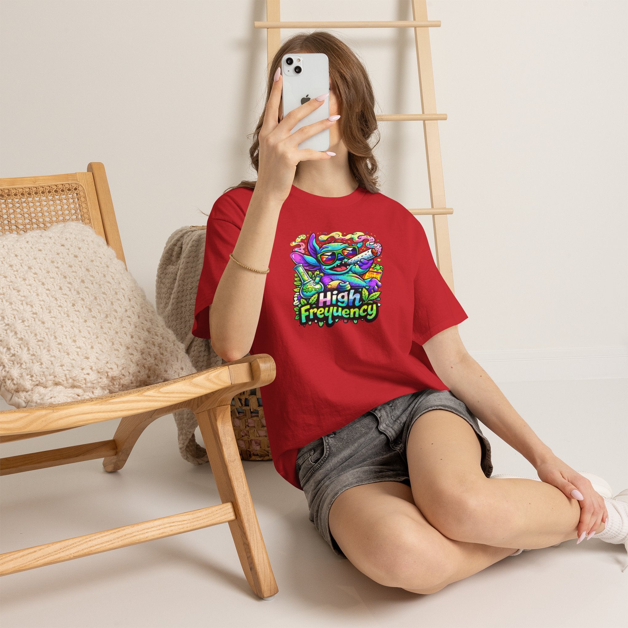Psychedelic Cat 'High Frequency' Graphic Tee
