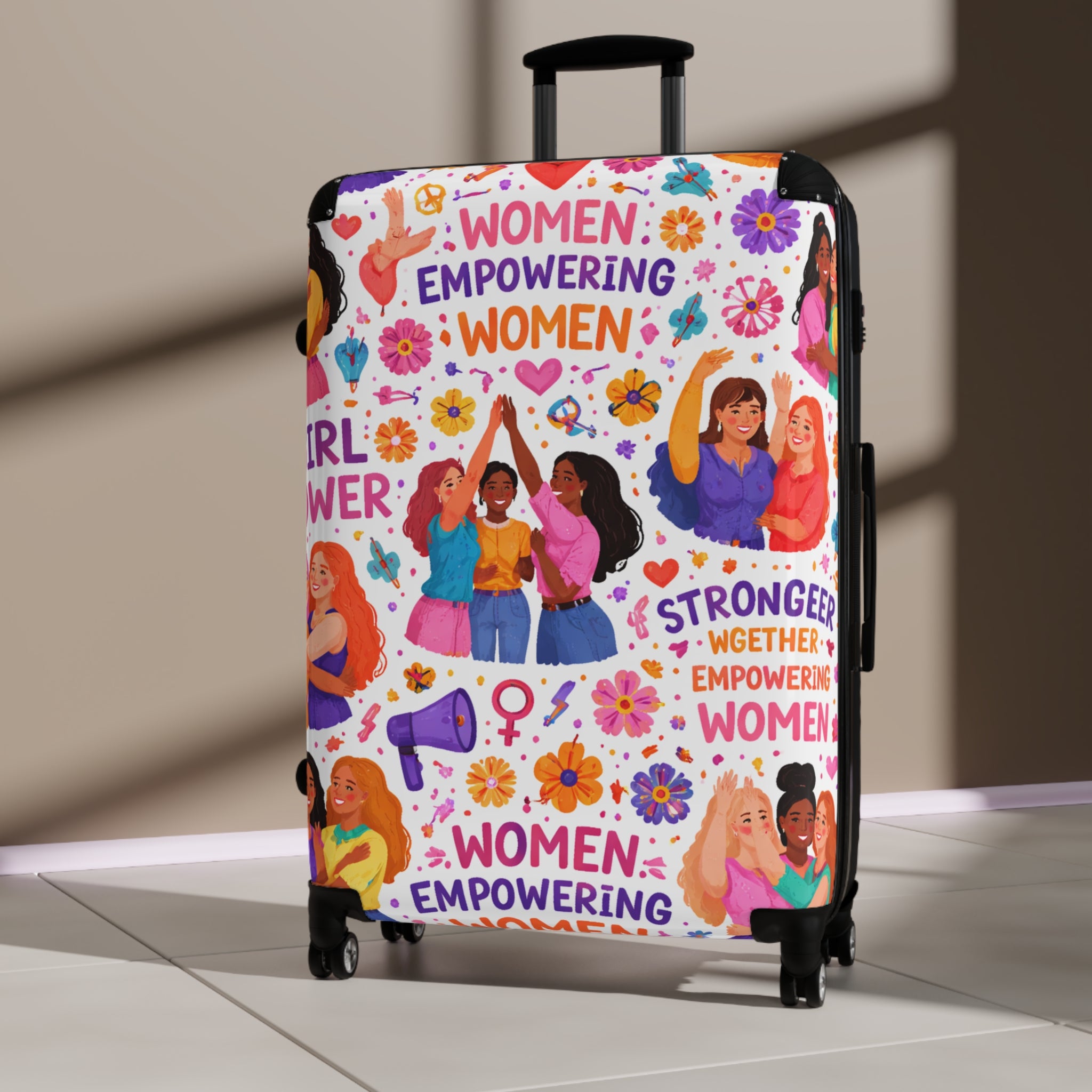Women Empowering Women Suitcase – Feminist Travel Carry-On