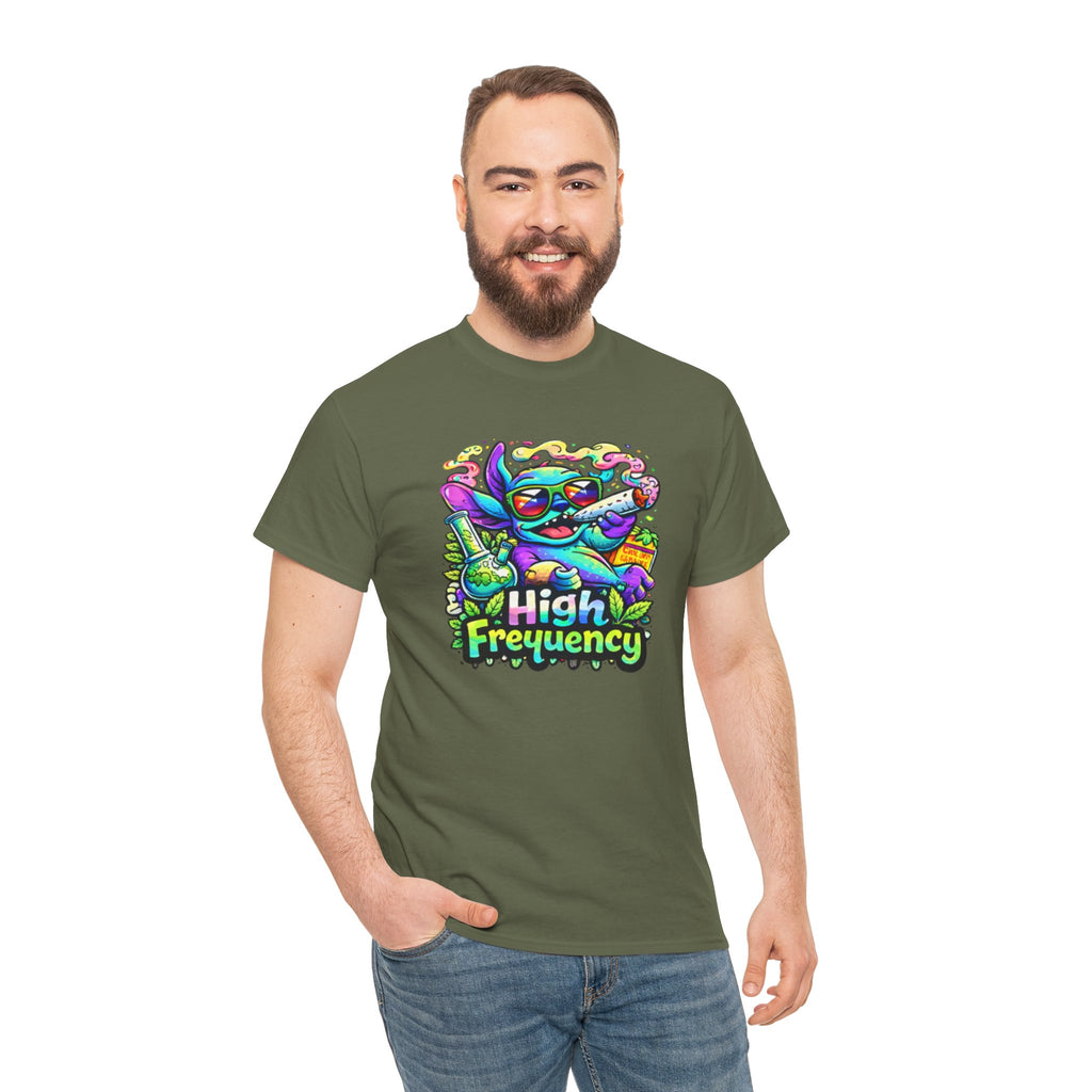Psychedelic Cat 'High Frequency' Graphic Tee