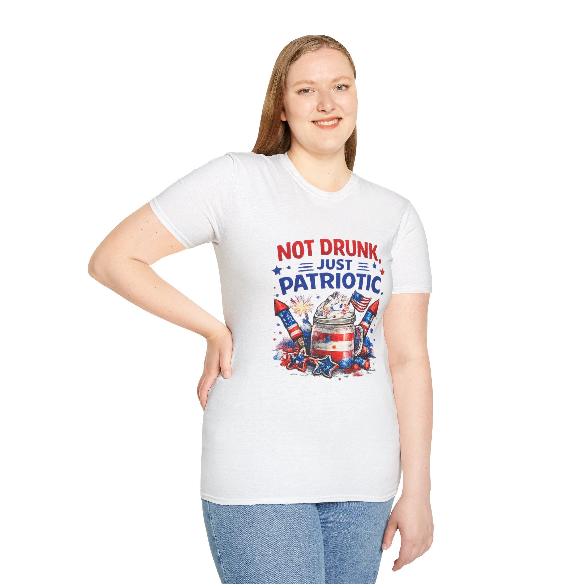 Patriotic 'Not Drunk, Just Patriotic' T-Shirt