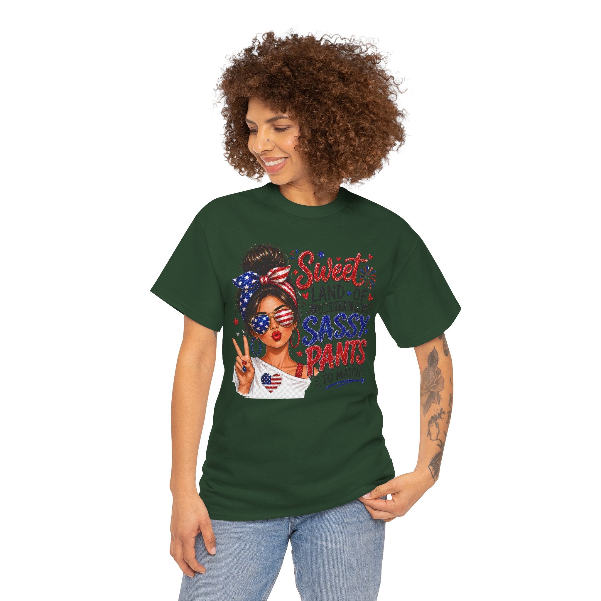 Patriotic 'Sweet Land of Liberty' Sassy Pants Tee