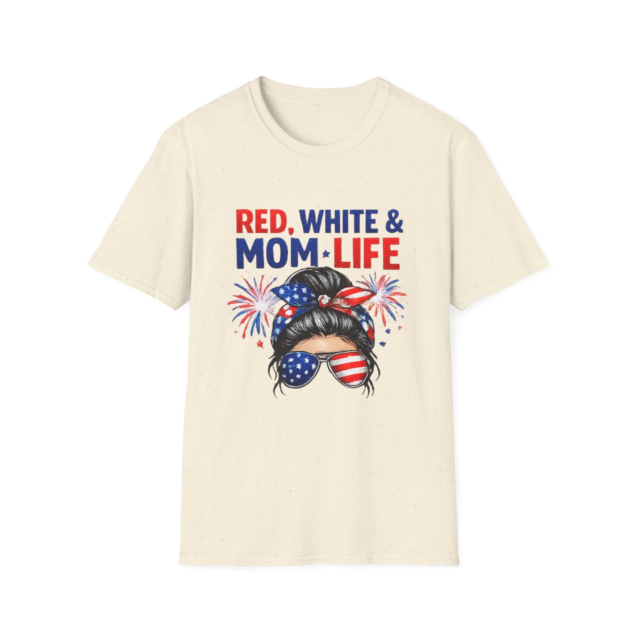 Mom Life USA T-Shirt — "Red, White & Mom Life" Patriotic Fourth of July Tee