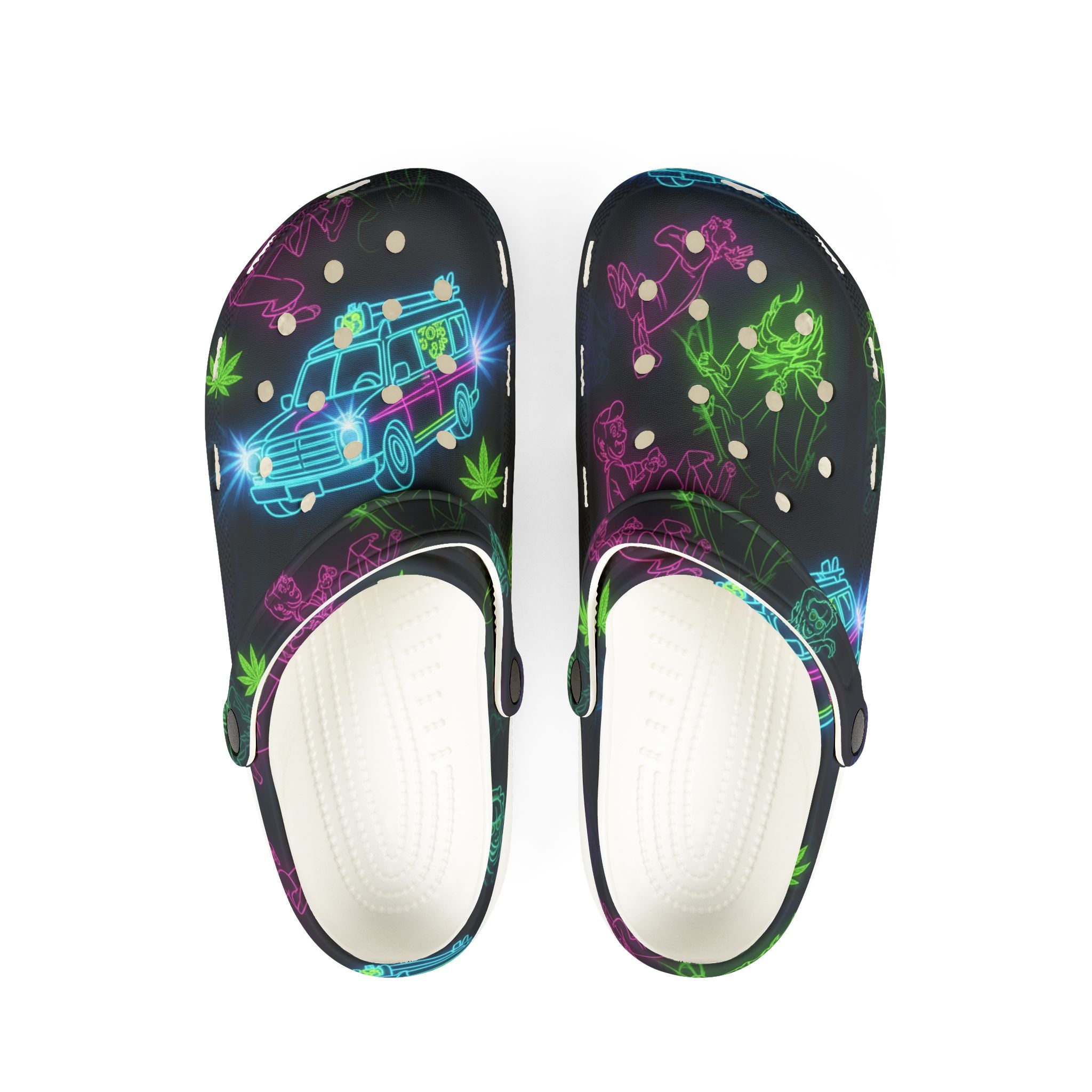 Neon Beach Party Clogs — EVA Foam Garden Shoes