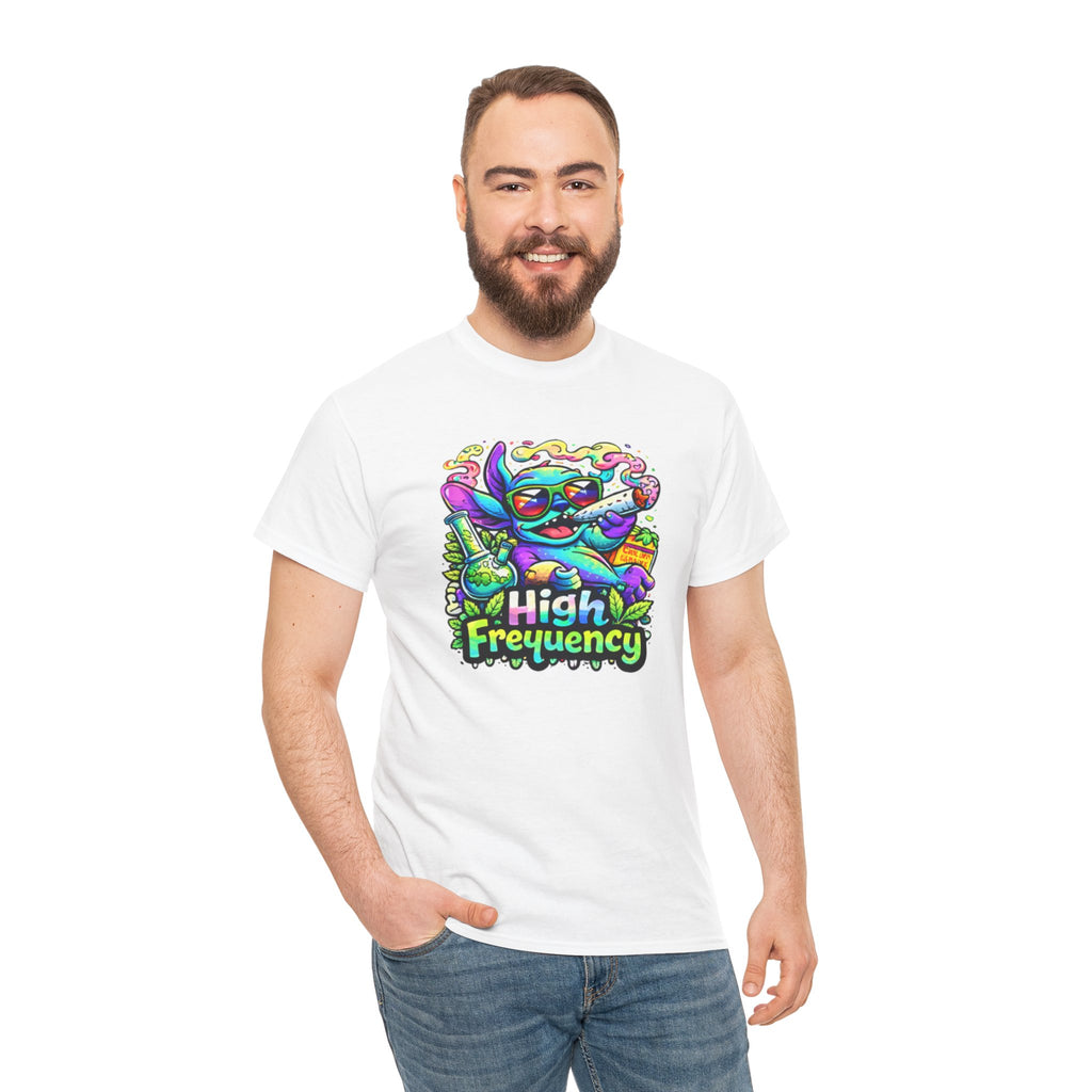 Psychedelic Cat 'High Frequency' Graphic Tee