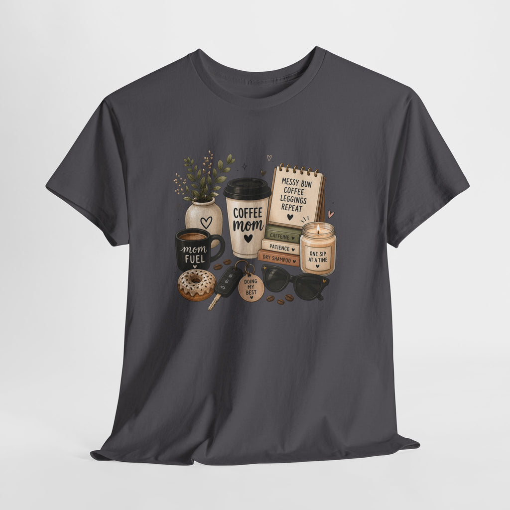 Coffee Mom Tee — Cute Coffee & Cookies Graphic T-Shirt
