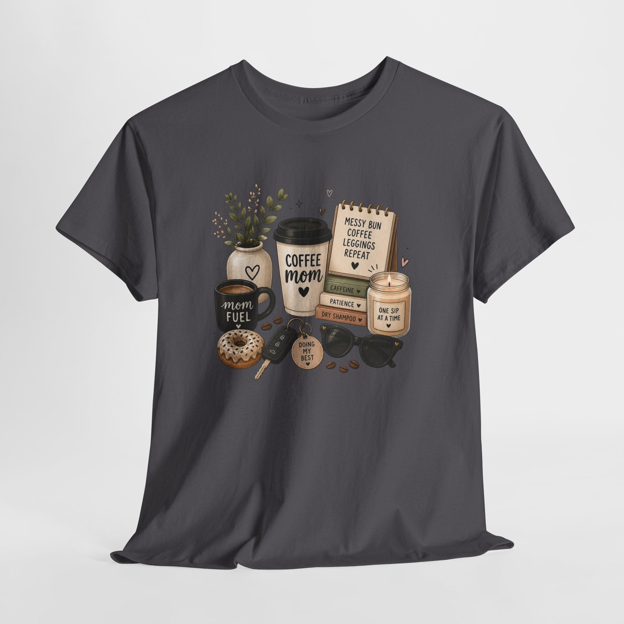 Coffee Mom Tee — Cute Coffee & Cookies Graphic T-Shirt