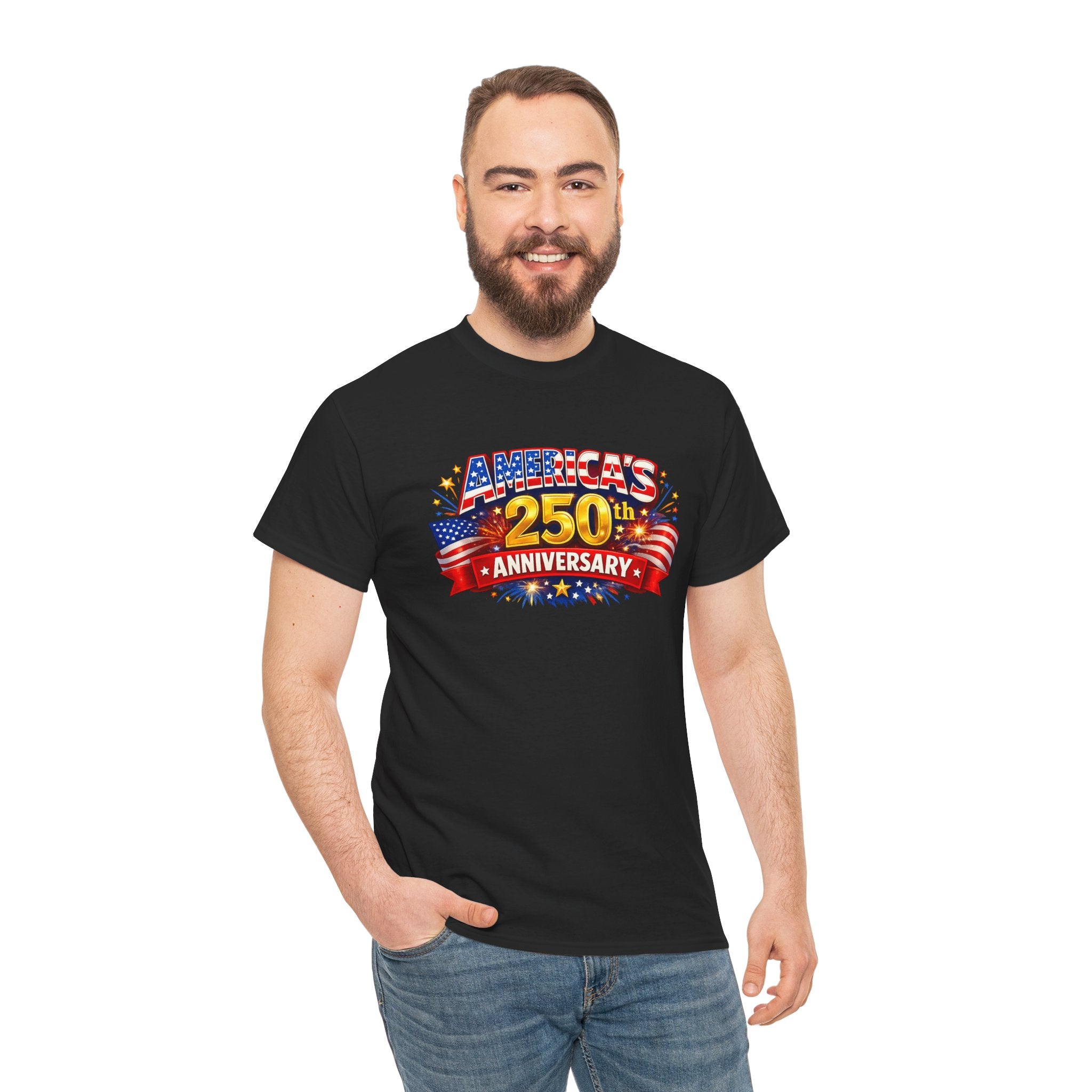 America's 250th Anniversary T-Shirt — Patriotic 4th of July Tee