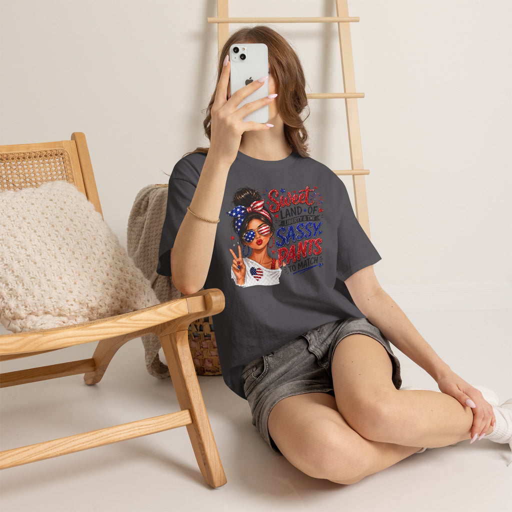 Patriotic 'Sweet Land of Liberty' Sassy Pants Tee