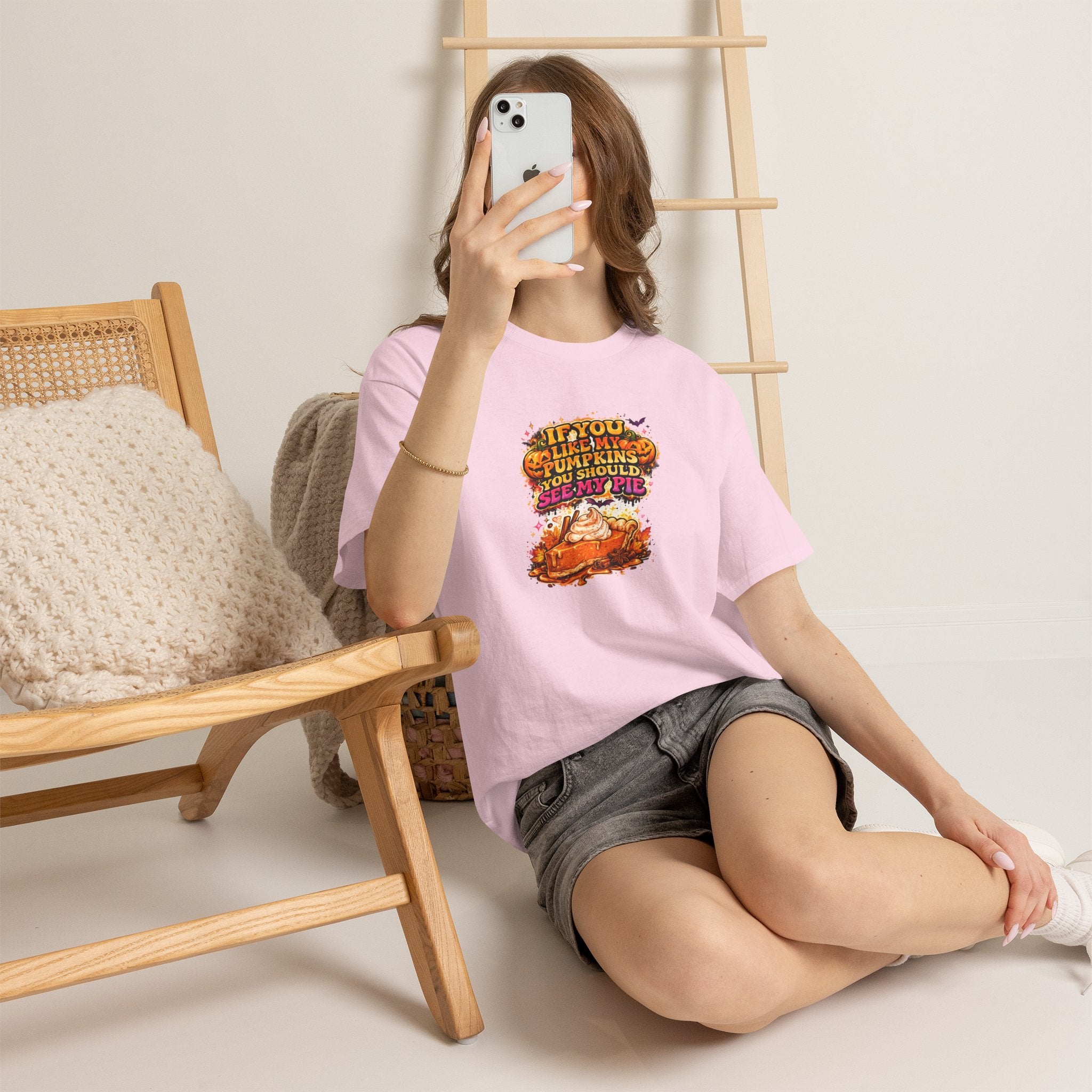 Pumpkin Pie Graphic Tee — "If You Like My Pumpkins You Should See My Pie" Fall Halloween Shirt