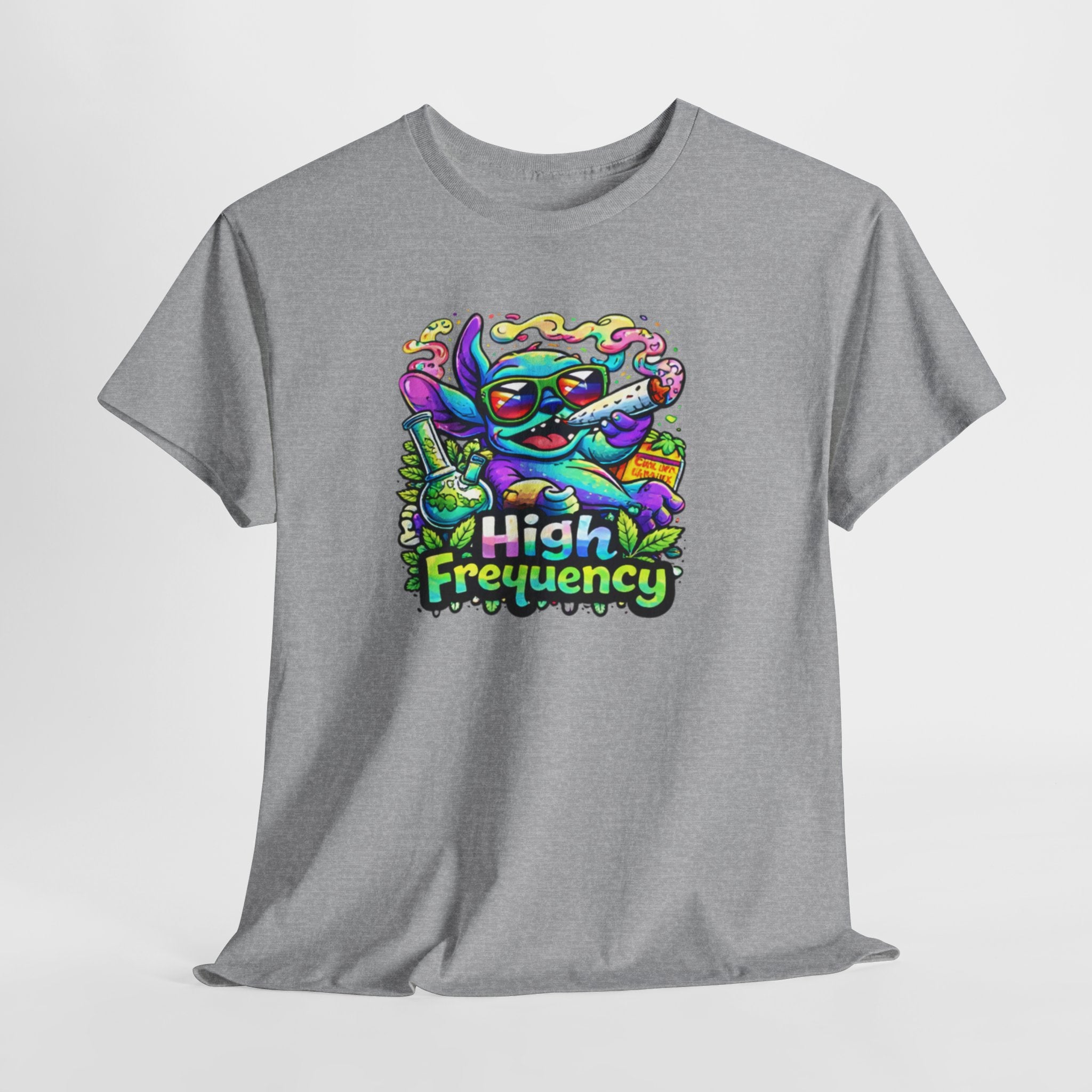 Psychedelic Cat 'High Frequency' Graphic Tee