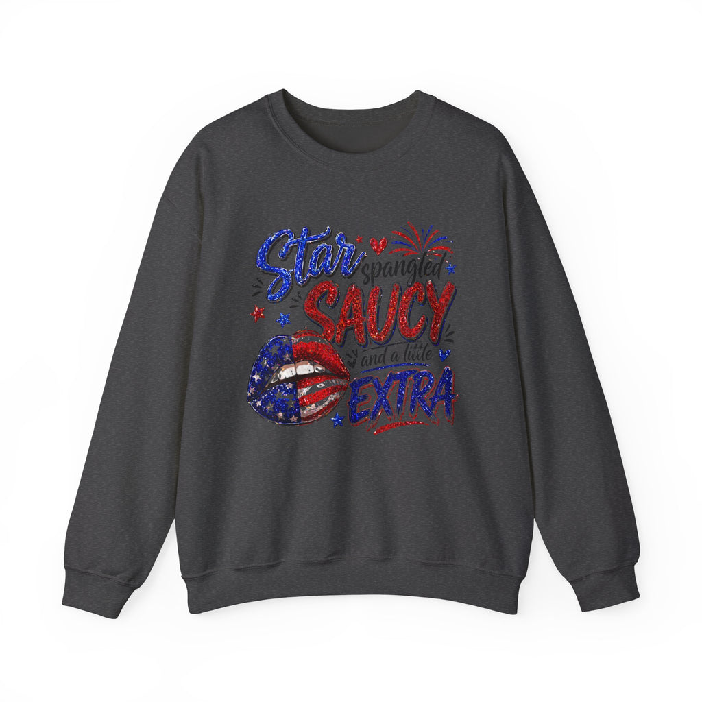 Patriotic 'Star Spangled Saucy & a Little Extra' Sweatshirt