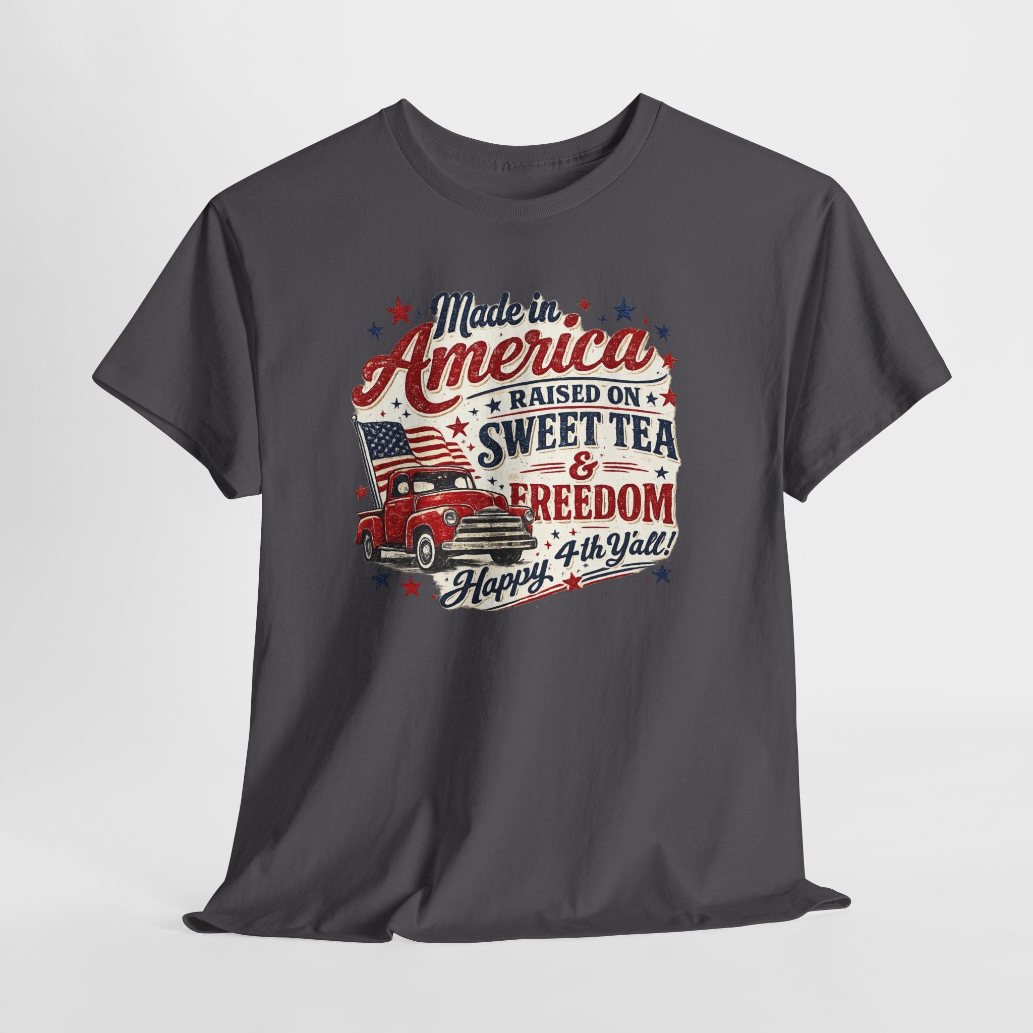 Made in America Sweet Tea & Freedom T-Shirt — 4th of July Patriotic Tee