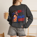 Crewneck Sweatshirt — "Red White Boujee Baby" Patriotic Women's 4th of July Graphic