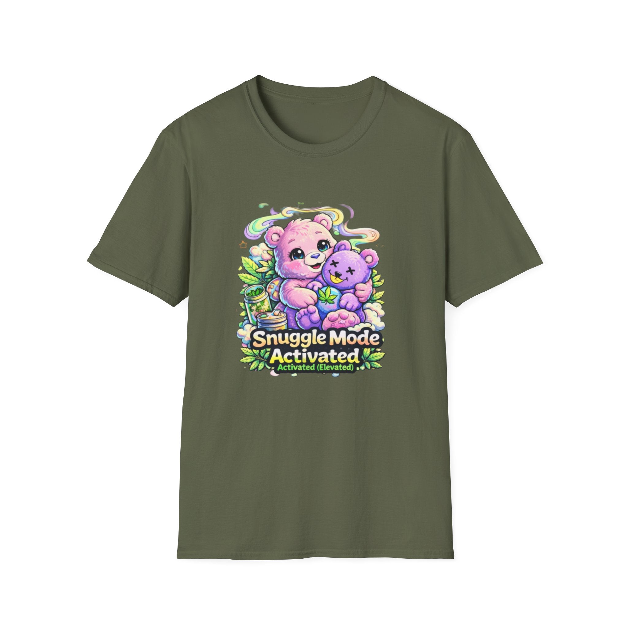 Snuggle Mode Activated T-Shirt — Cute Bear Cuddle Graphic Tee