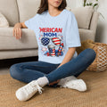 'Merican Mom T-Shirt — Patriotic 4th of July Graphic Tee for Moms