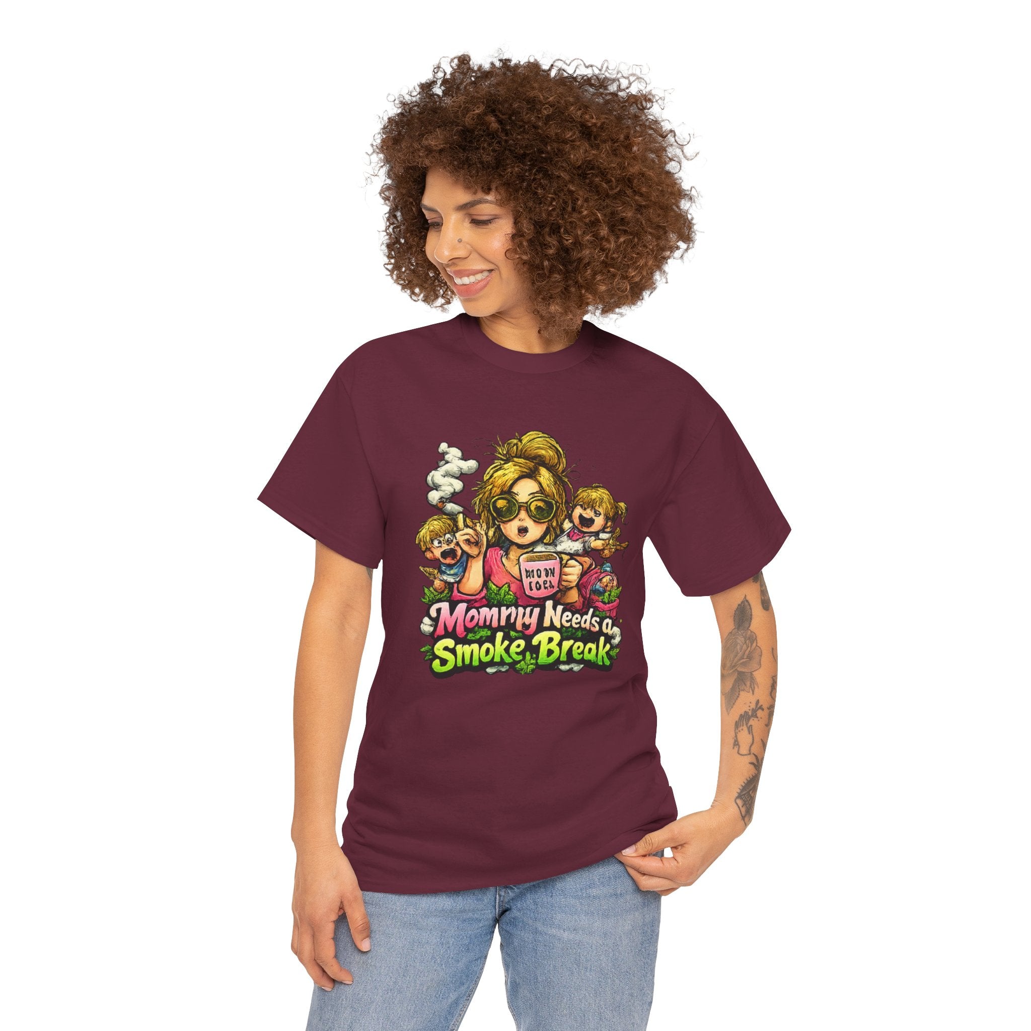 Mommy Needs a Smoke Break T-Shirt — Funny Mom Graphic Tee