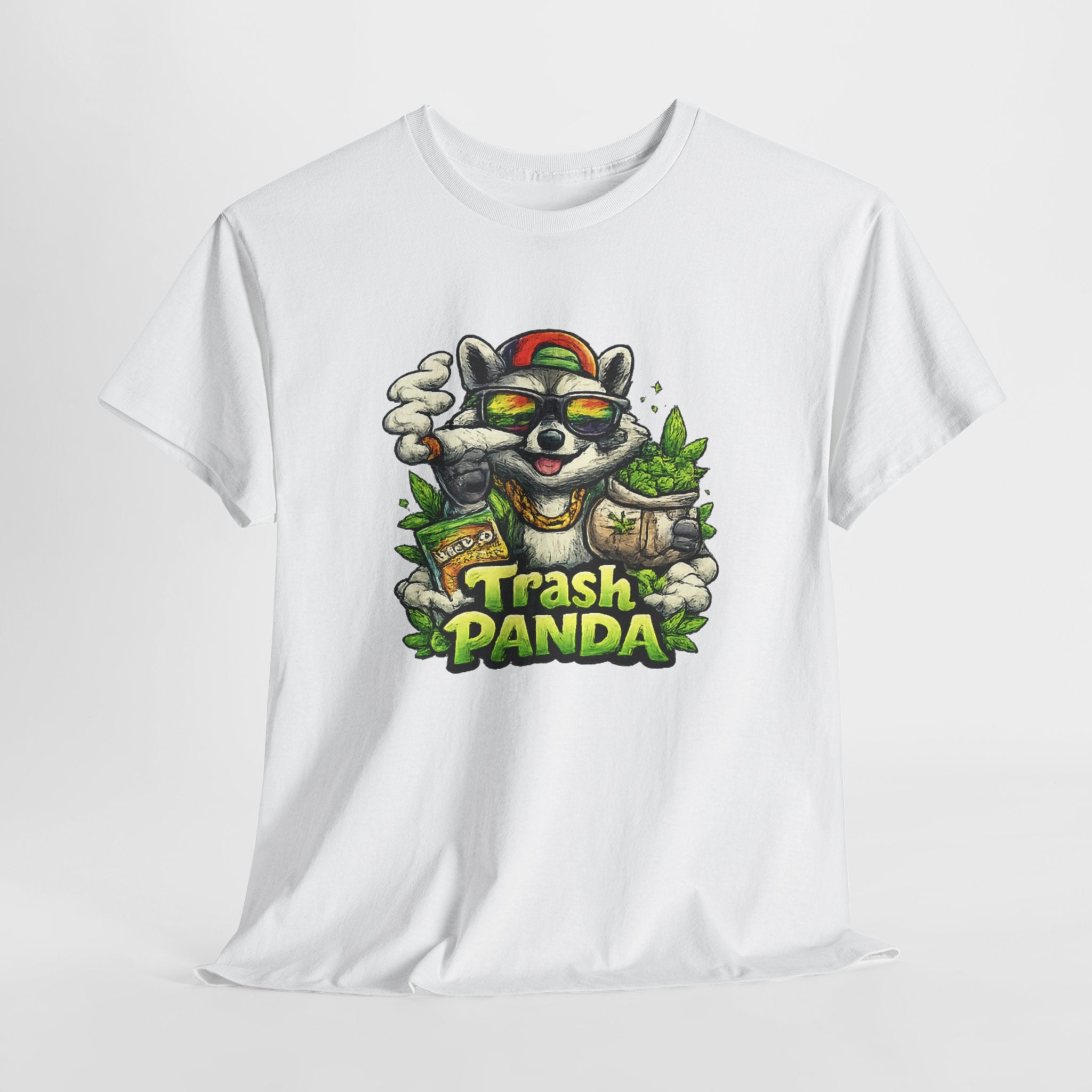 Trash Panda Graphic Tee — Funny Raccoon Streetwear Shirt