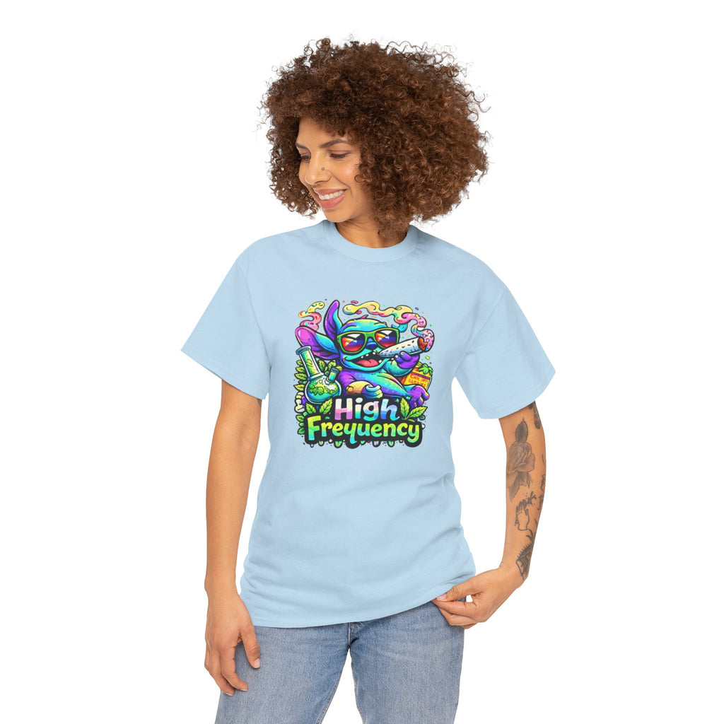 Psychedelic Cat 'High Frequency' Graphic Tee