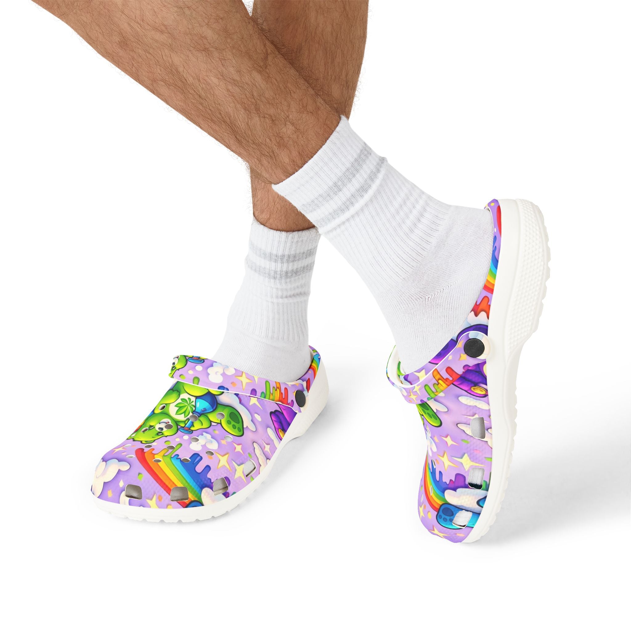 Care Bears Rainbow Clog — Colorful EVA Foam Slip-On Shoes