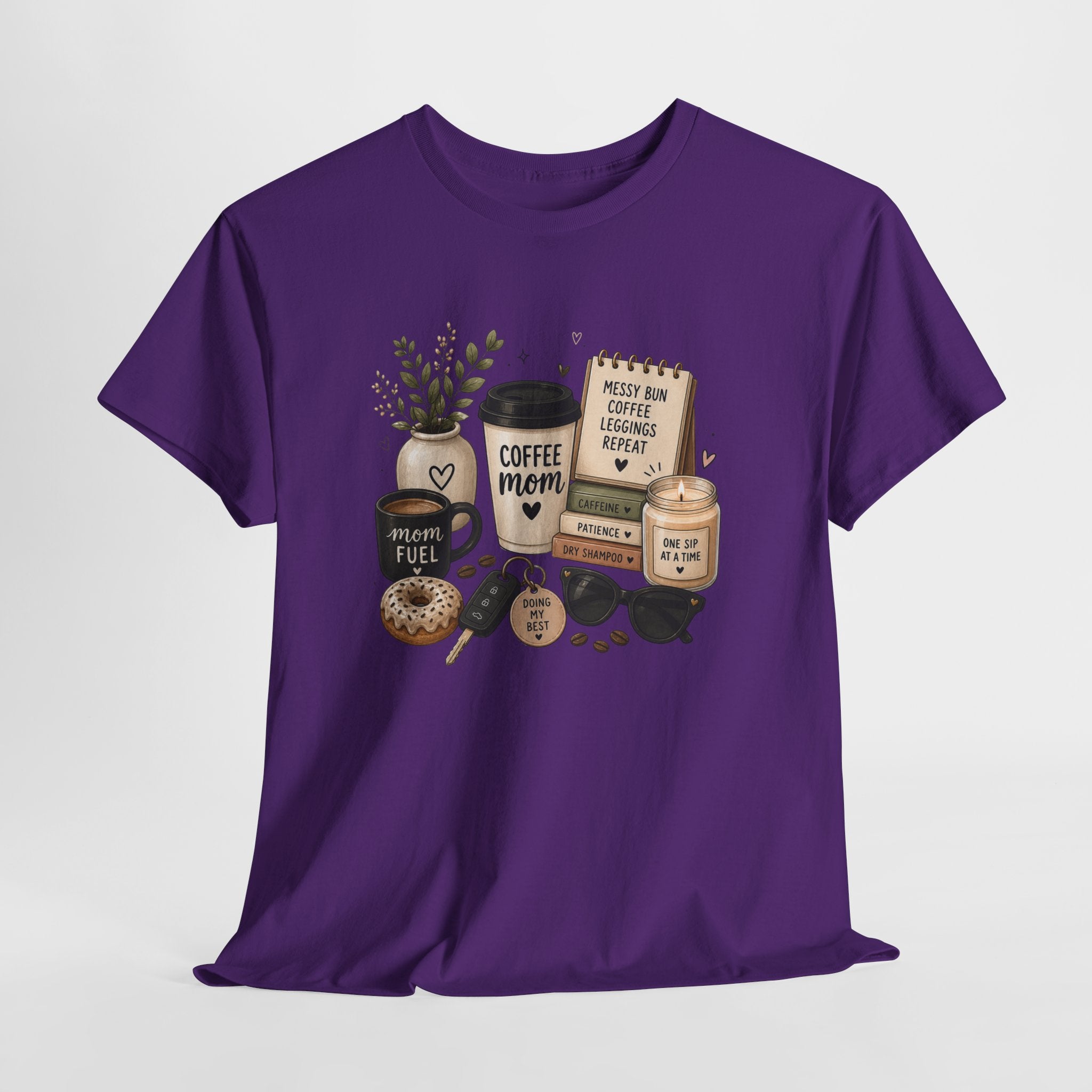 Coffee Mom Tee — Cute Coffee & Cookies Graphic T-Shirt