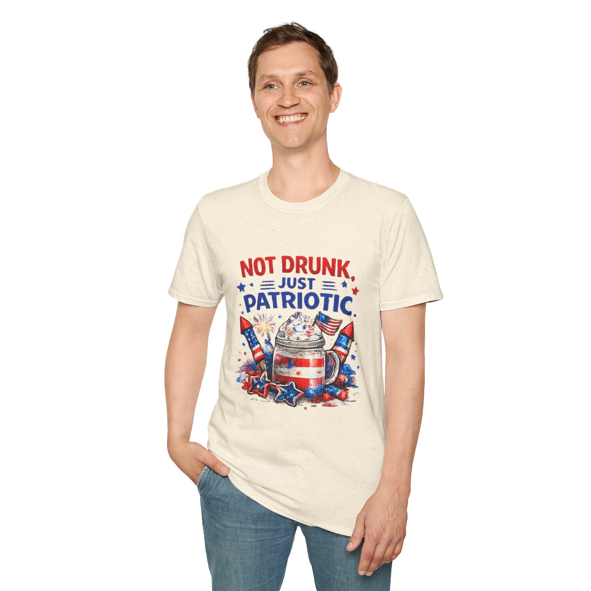 Patriotic 'Not Drunk, Just Patriotic' T-Shirt