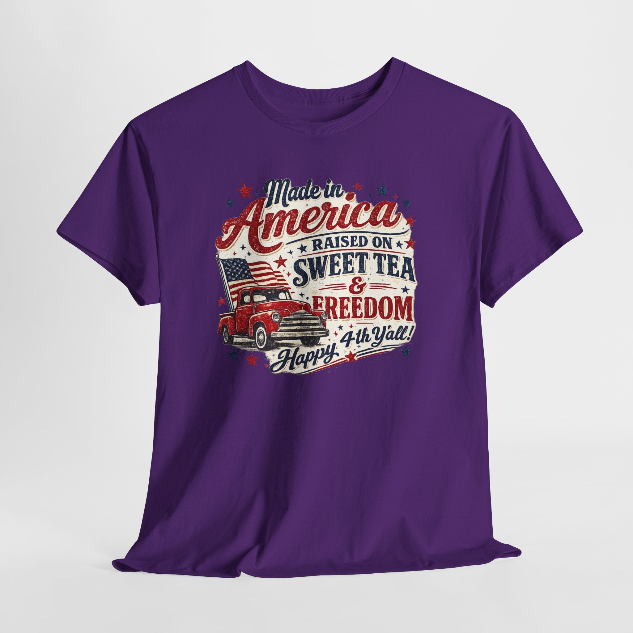 Made in America Sweet Tea & Freedom T-Shirt — 4th of July Patriotic Tee