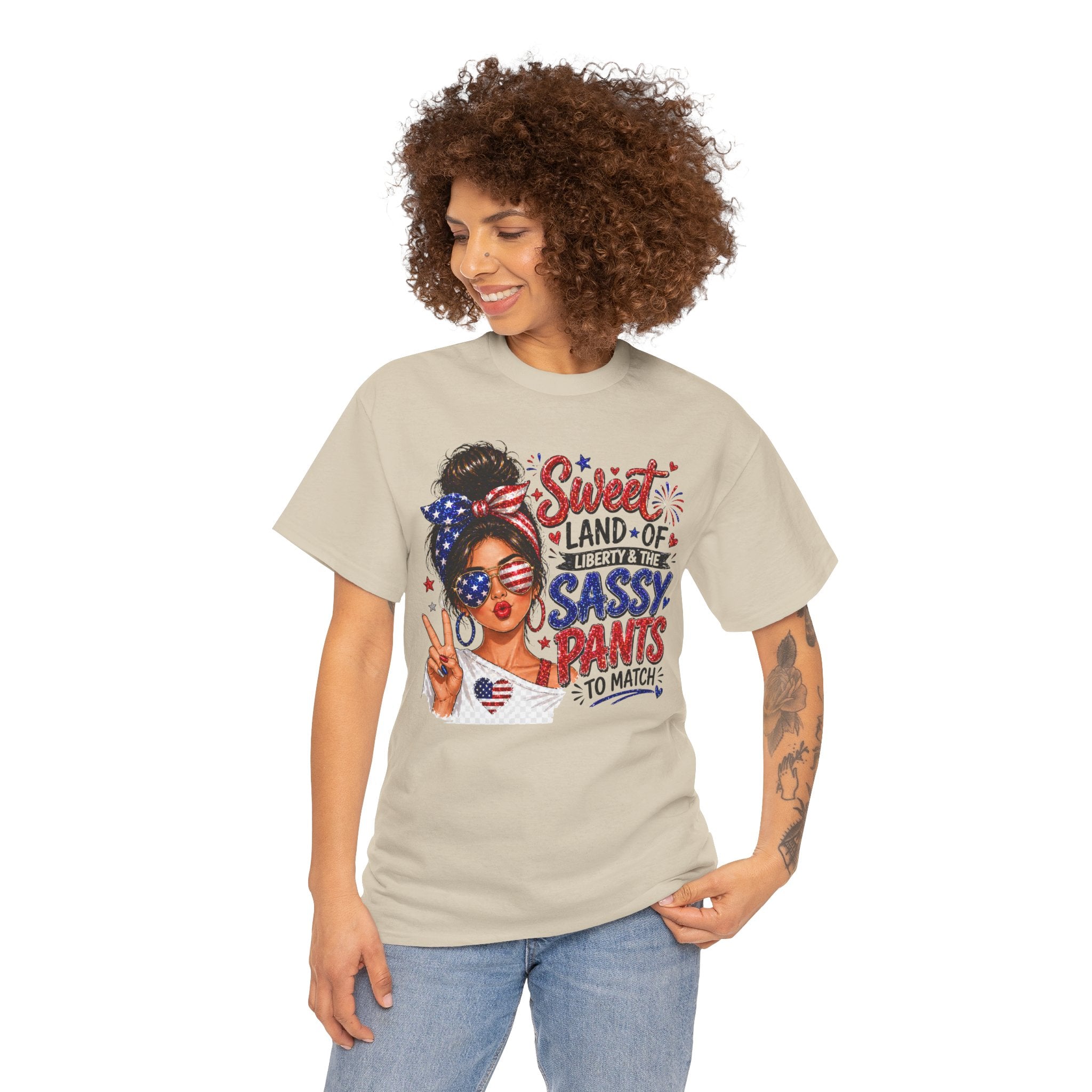 Patriotic 'Sweet Land of Liberty' Sassy Pants Tee