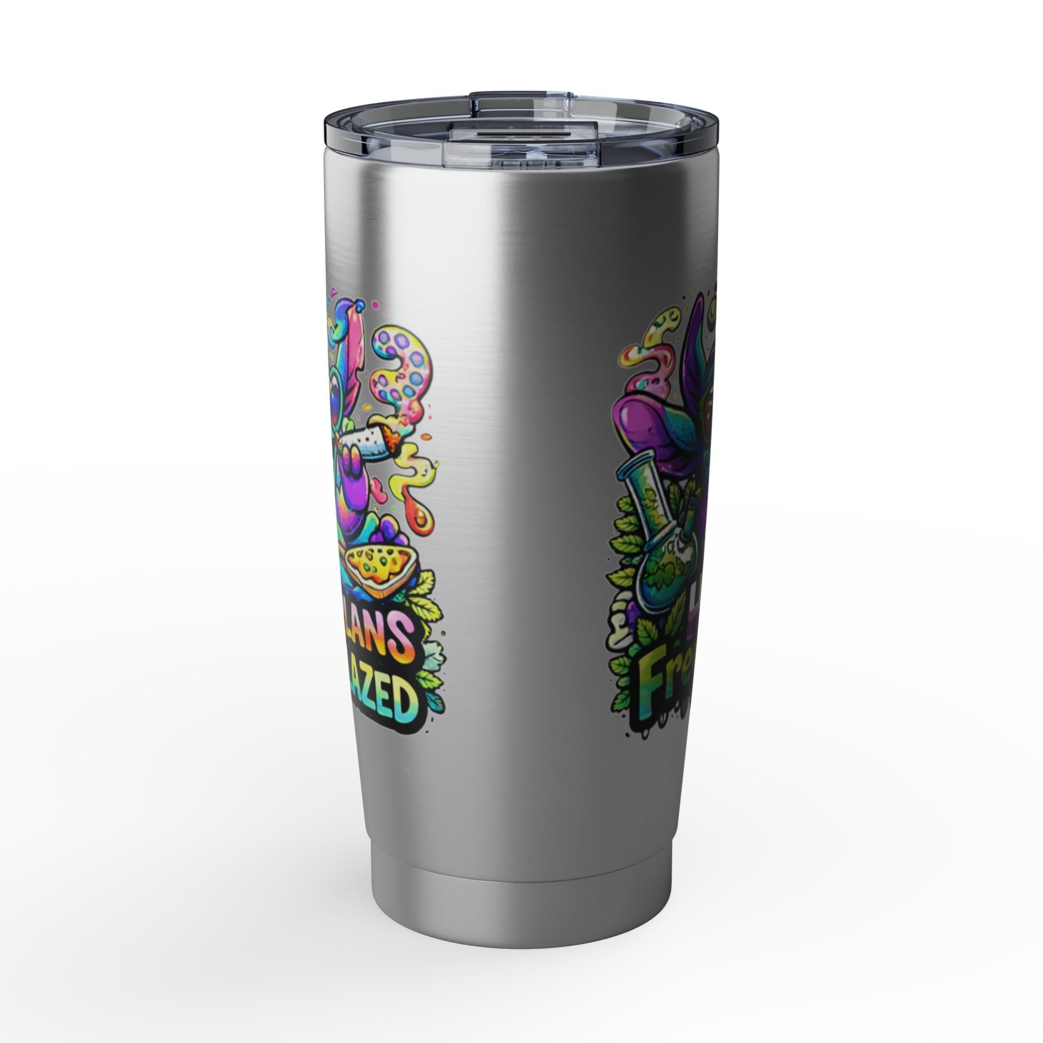 20oz Tumbler — Colorful Vagabond Travel Cup with 'Vagabond' Adventure Artwork