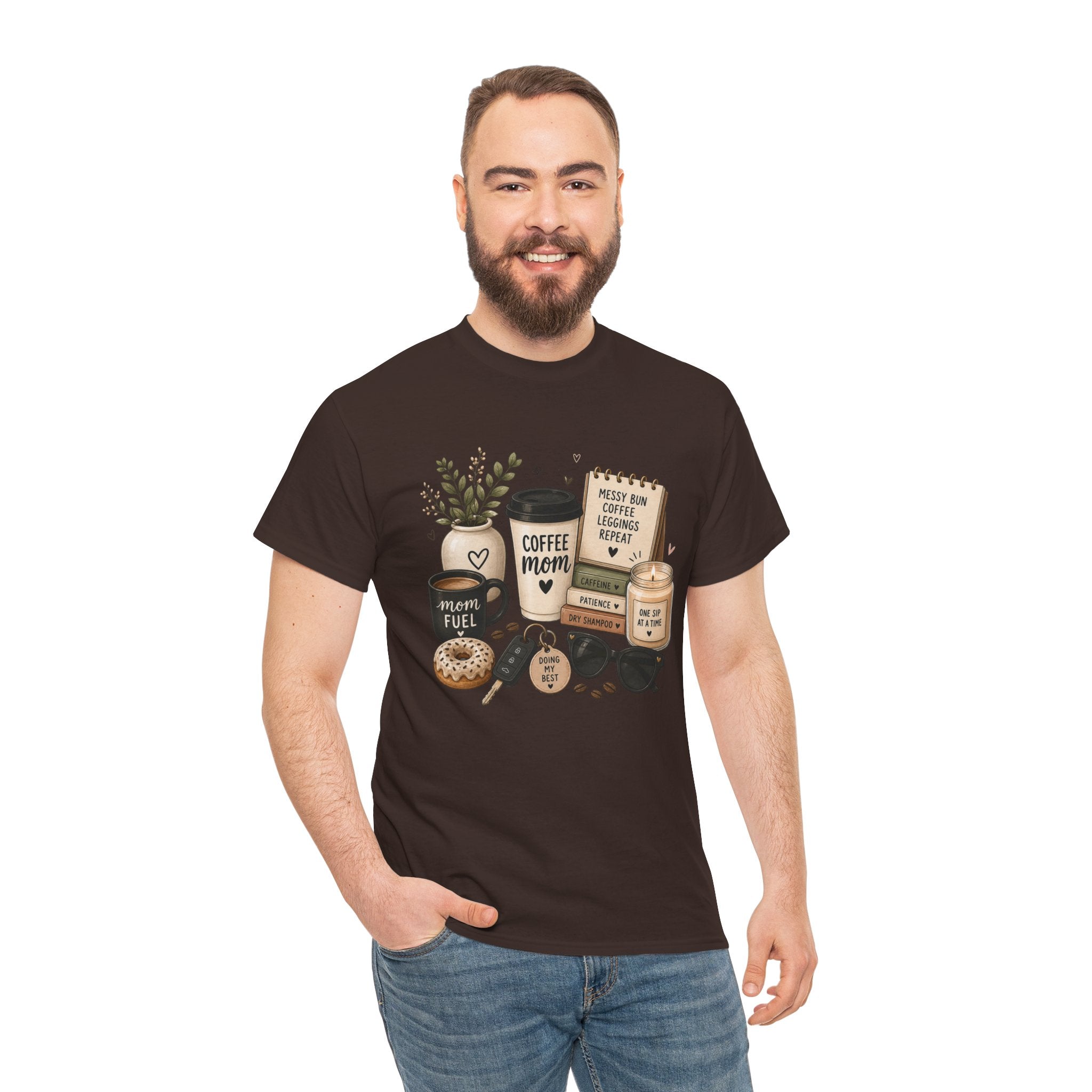 Coffee Mom Tee — Cute Coffee & Cookies Graphic T-Shirt