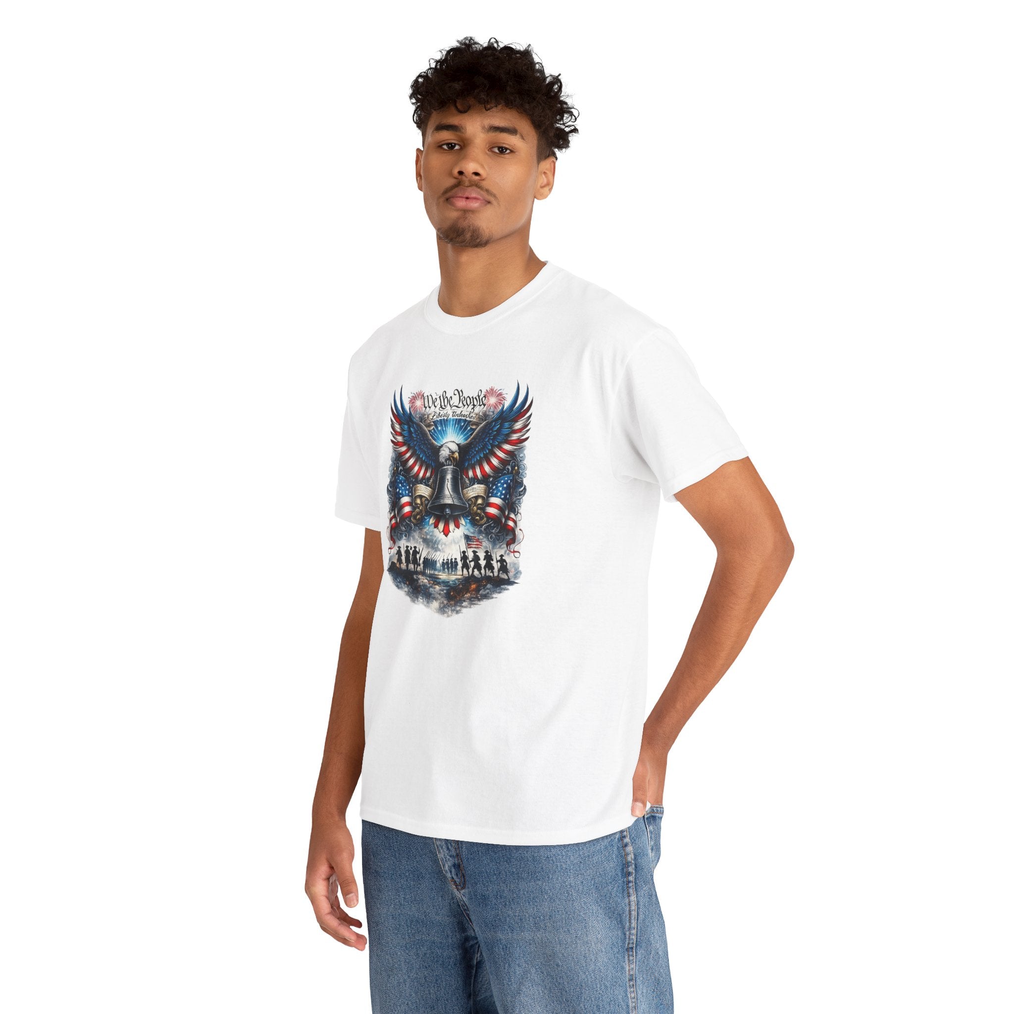 Patriotic Eagle Tee — "We the People" Liberty Bell Graphic T-Shirt
