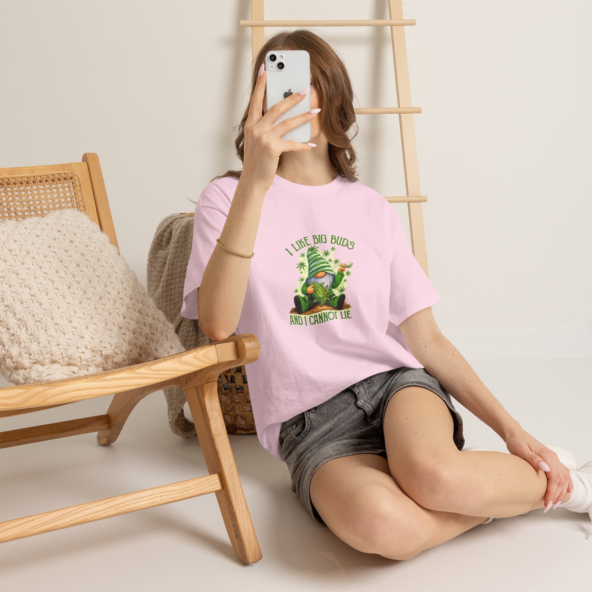 Gnome Cannabis Tee — "I Like Big Buds and I Cannot Lie" Graphic T-Shirt