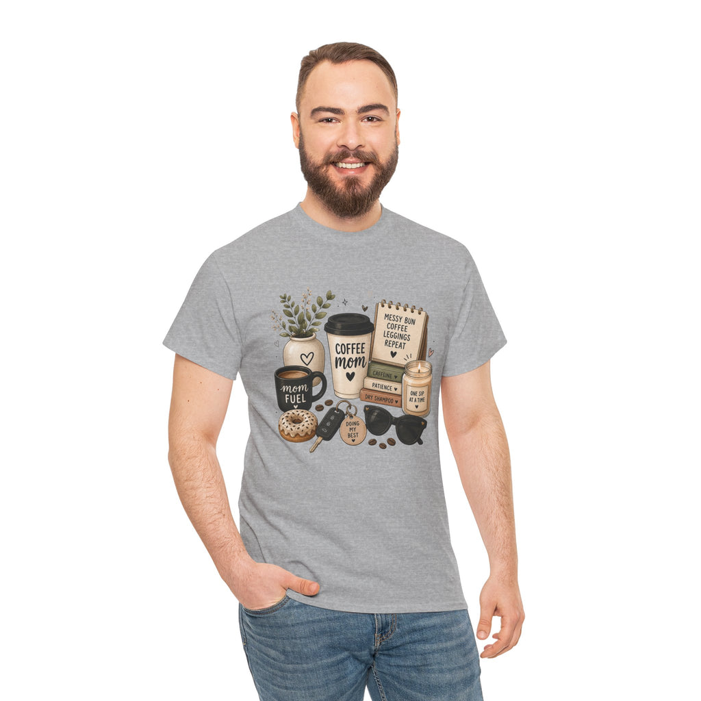 Coffee Mom Tee — Cute Coffee & Cookies Graphic T-Shirt