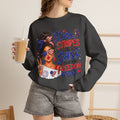 Patriotic 'Stars, Stripes & Sass' Crewneck Sweatshirt – 4th of July Freedom Pass Graphic