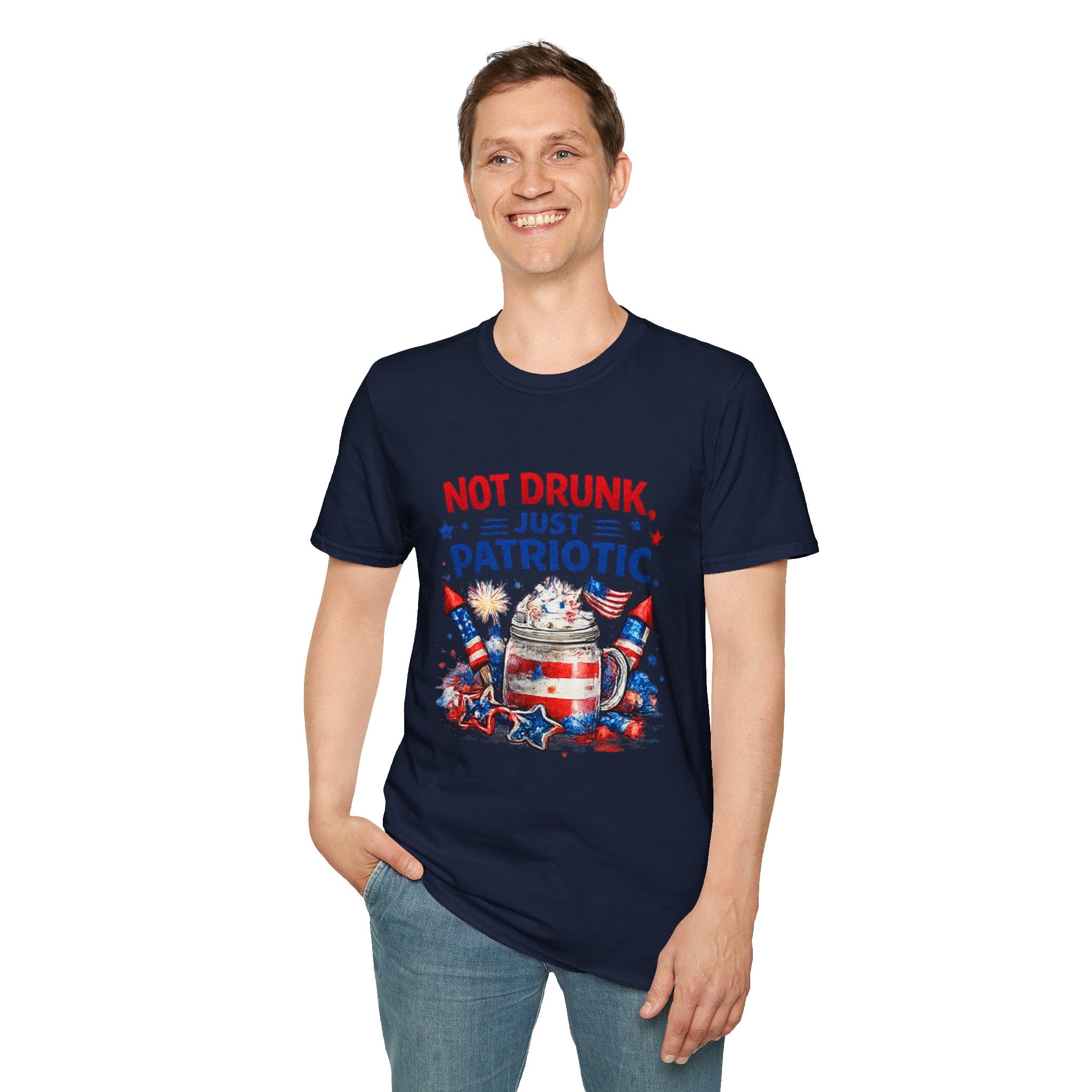 Patriotic 'Not Drunk, Just Patriotic' T-Shirt