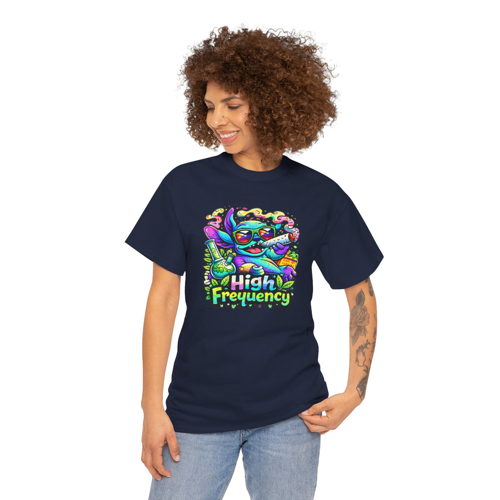 Psychedelic Cat 'High Frequency' Graphic Tee