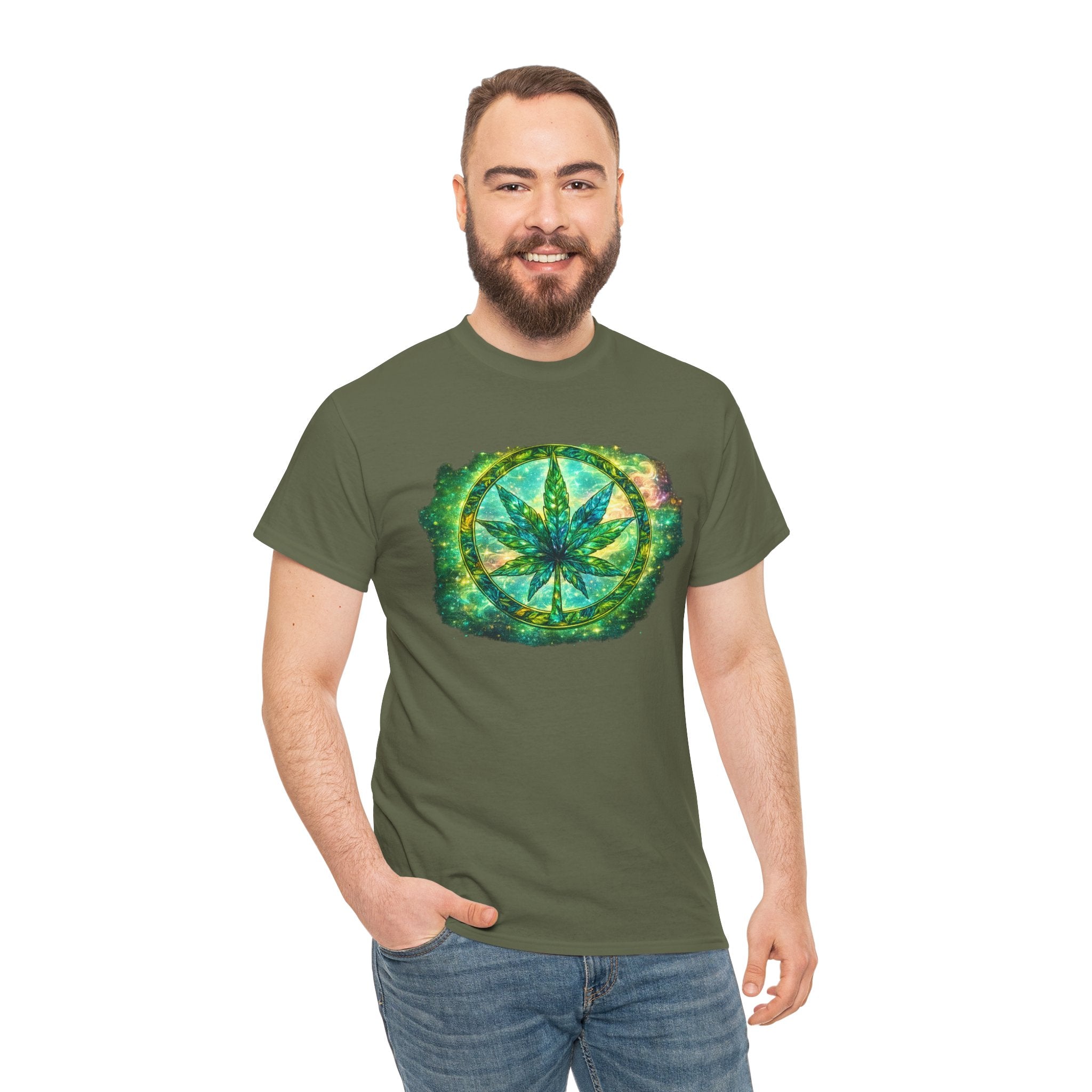 Marijuana Leaf Tie-Dye T-Shirt
