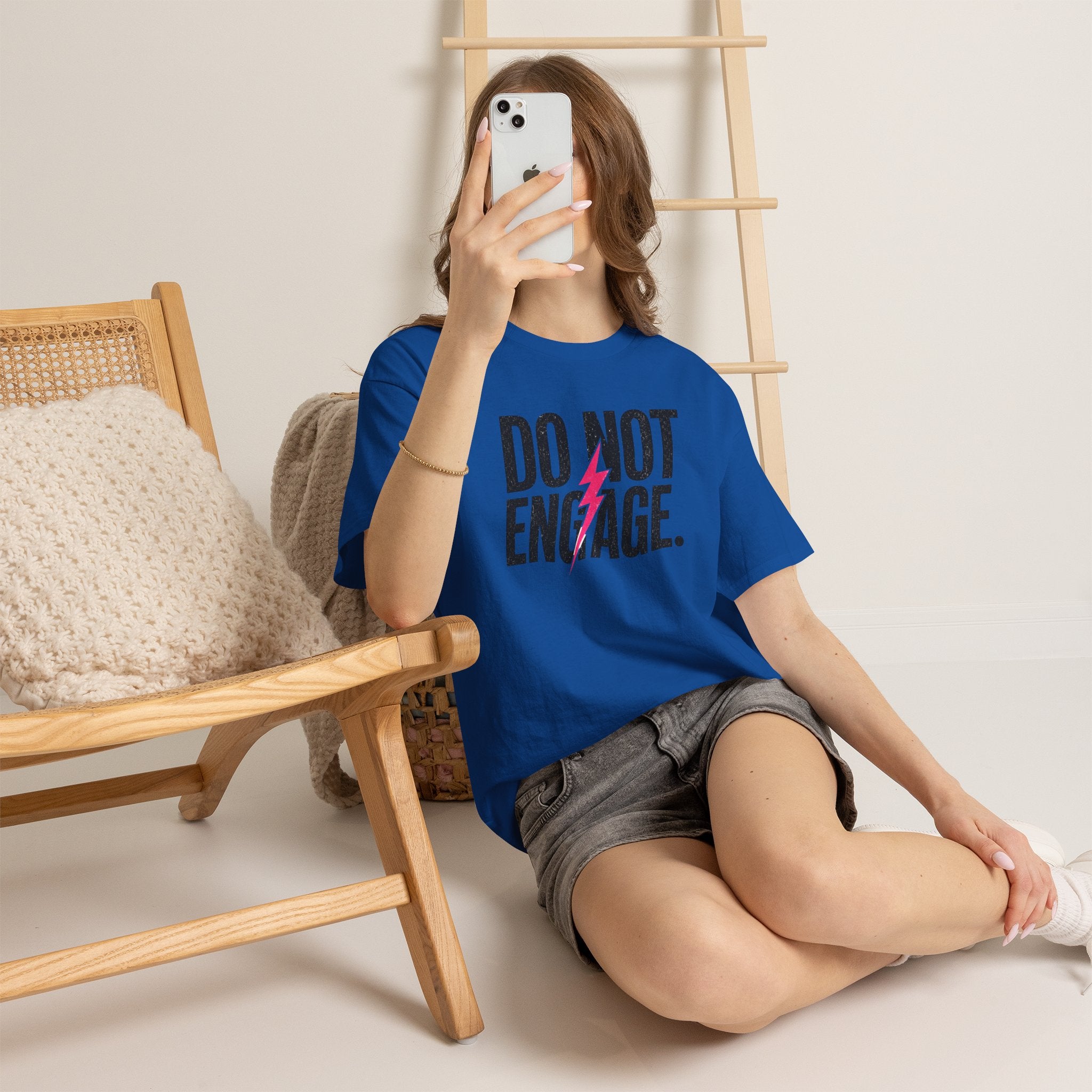 Do Not Engage Lightning Tee — Funny Bold Graphic T‑Shirt