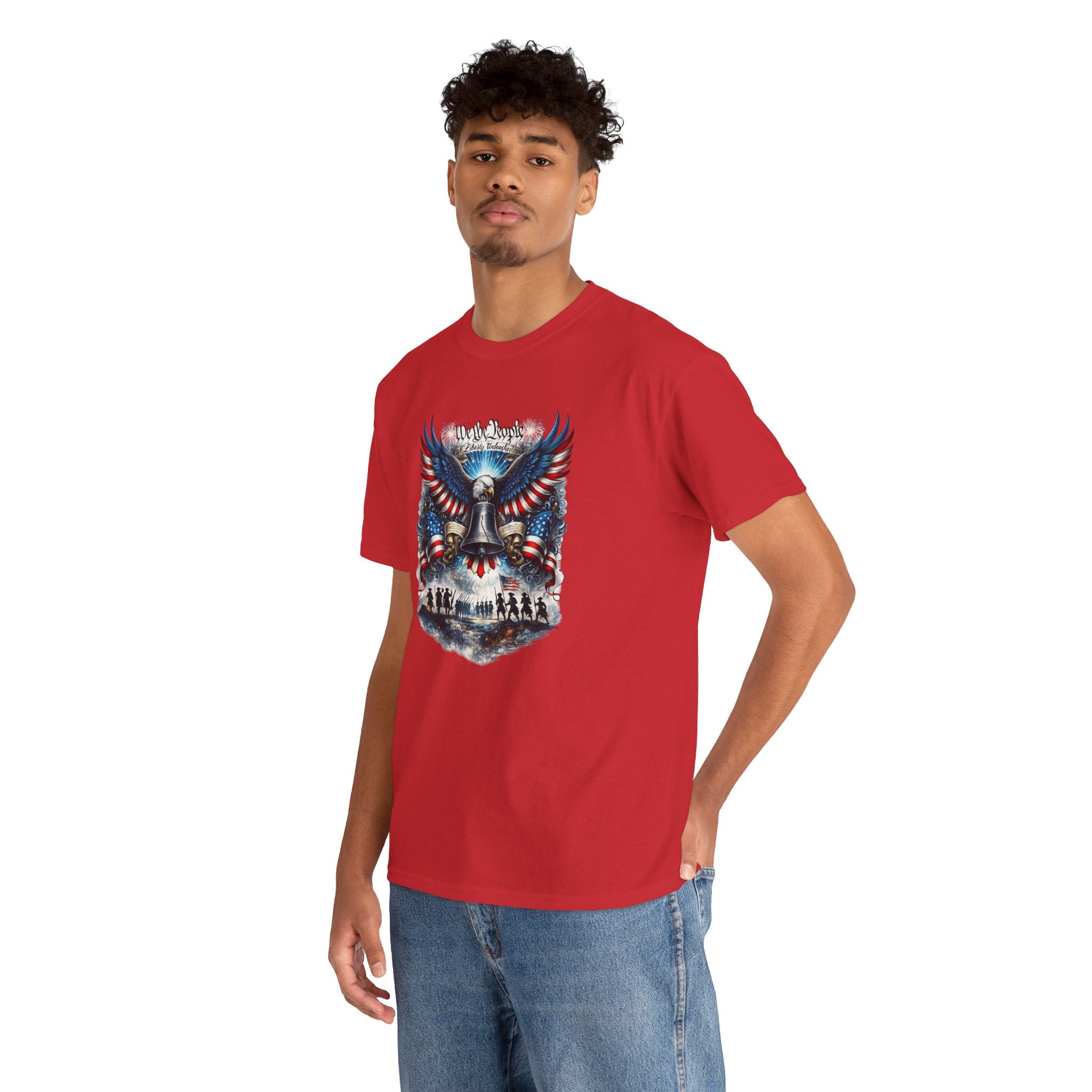 Patriotic Eagle Tee — "We the People" Liberty Bell Graphic T-Shirt