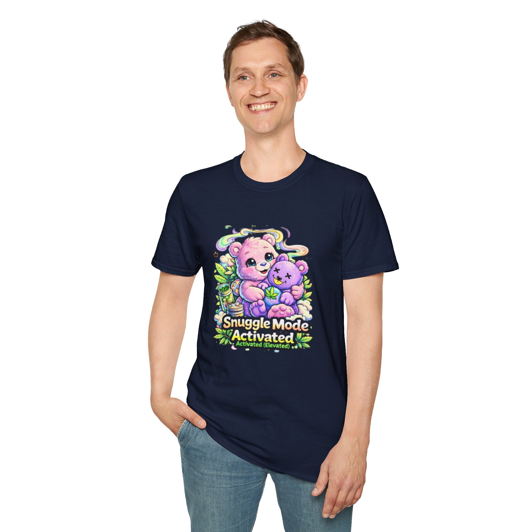 Snuggle Mode Activated T-Shirt — Cute Bear Cuddle Graphic Tee