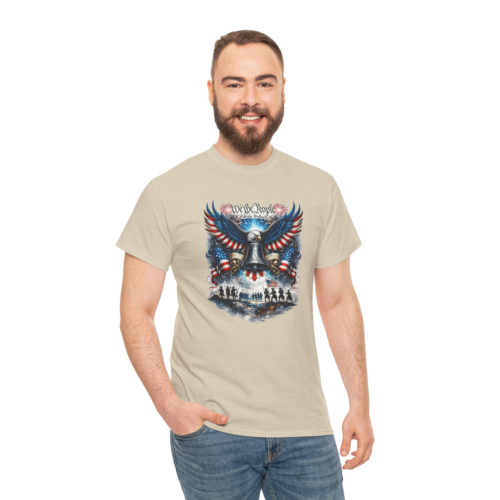 Patriotic Eagle Tee — "We the People" Liberty Bell Graphic T-Shirt