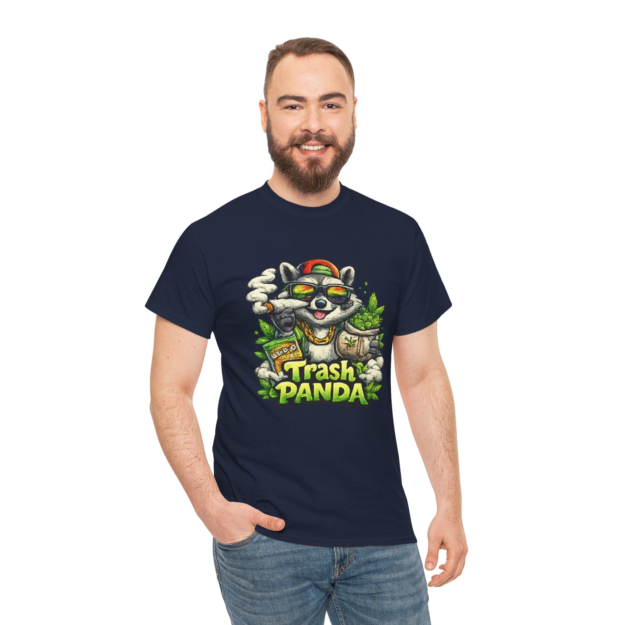 Trash Panda Graphic Tee — Funny Raccoon Streetwear Shirt