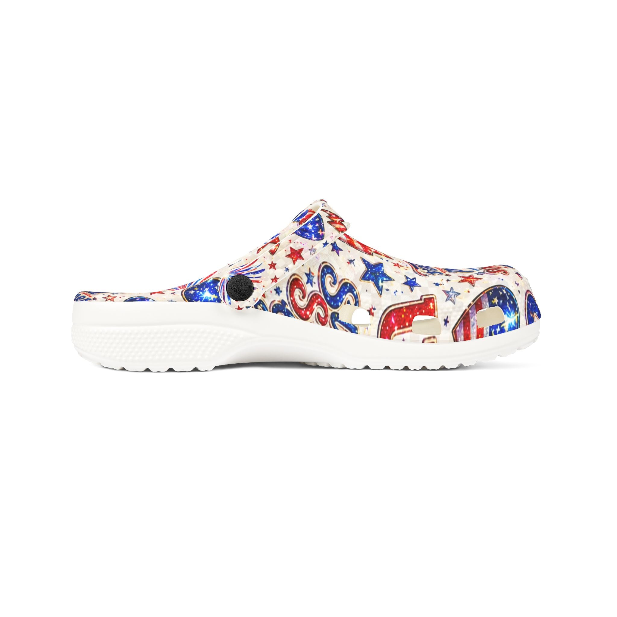Patriotic USA EVA Foam Clogs – Stars, Stripes & Good Times Slip-Ons