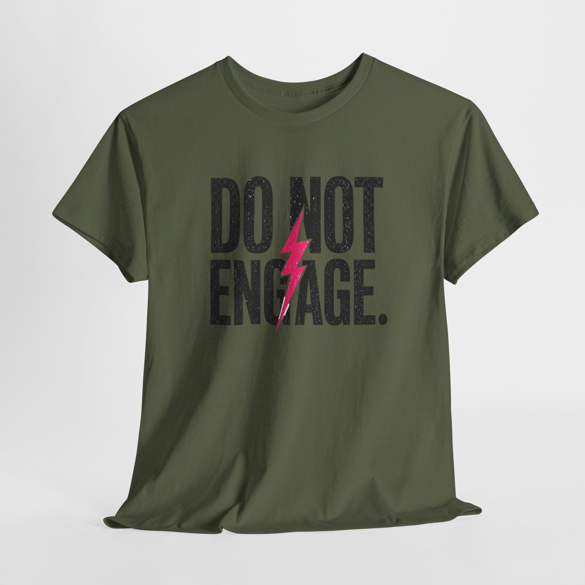Do Not Engage Lightning Tee — Funny Bold Graphic T‑Shirt