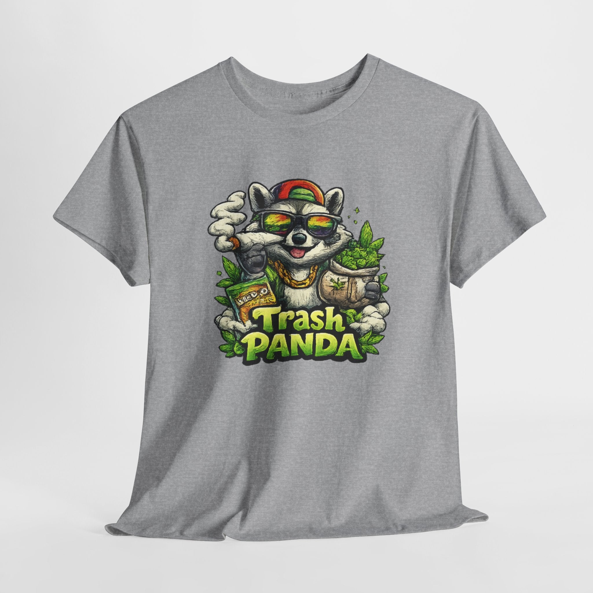 Trash Panda Graphic Tee — Funny Raccoon Streetwear Shirt